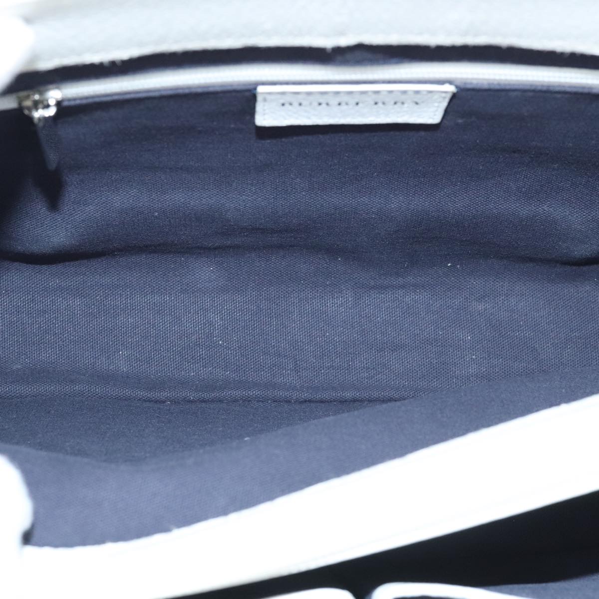 Burberry White Canvas Handbag (Pre-Owned)