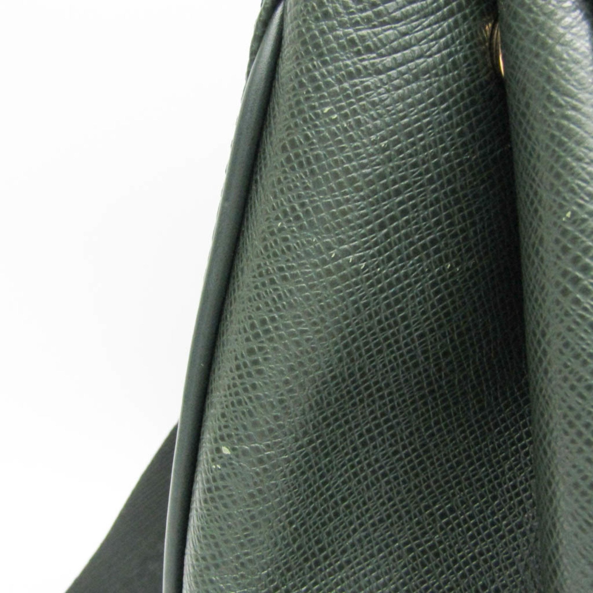 Louis Vuitton Cassiar Green Leather Backpack Bag (Pre-Owned)