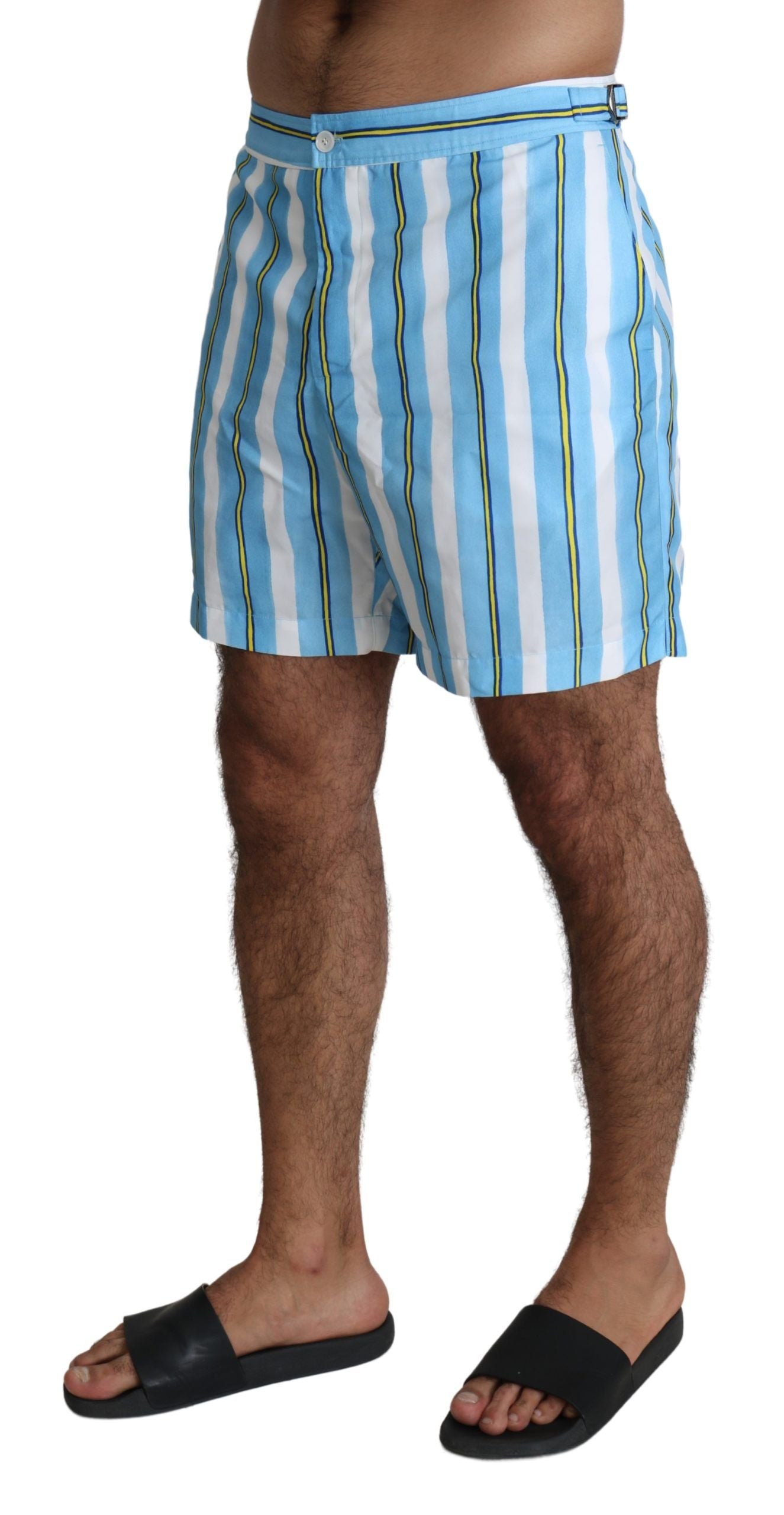Dolce & Gabbana Striped Elegance Swim Men's Shorts