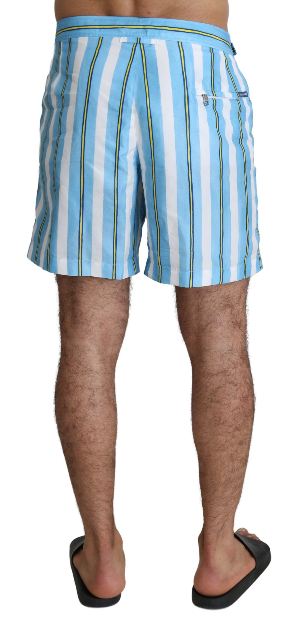 Dolce & Gabbana Striped Elegance Swim Men's Shorts