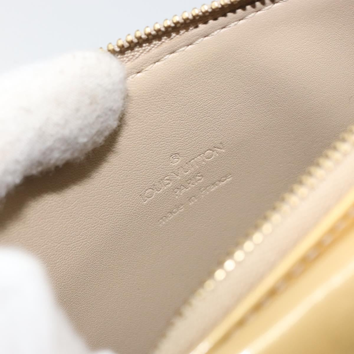 Louis Vuitton Mott Monogram Vernis Beige Patent_Leather Clutche & Pouche Bag (Pre-Owned)
