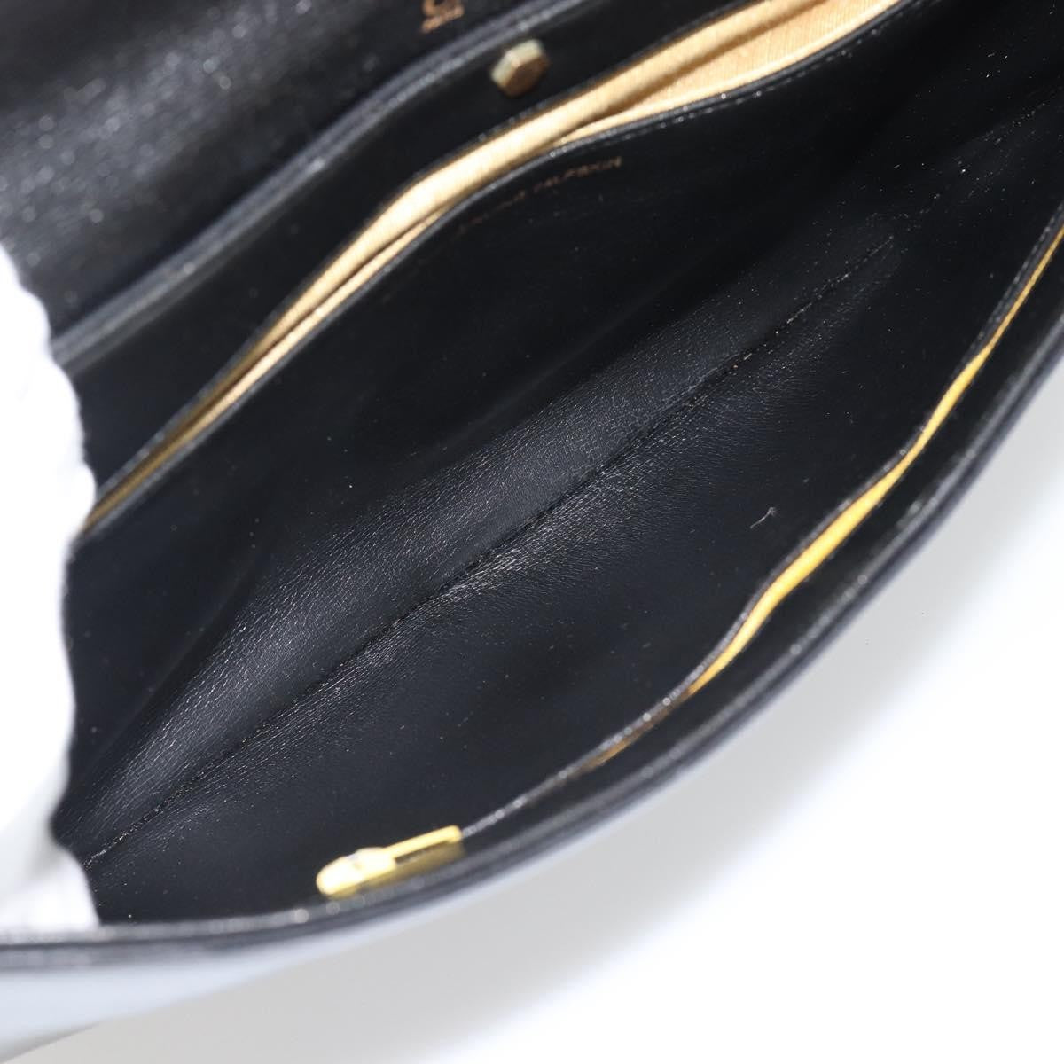 Christian Dior Cd Shoulder Bag Leather Black Leather Shoulder Bag Bag (Pre-Owned)