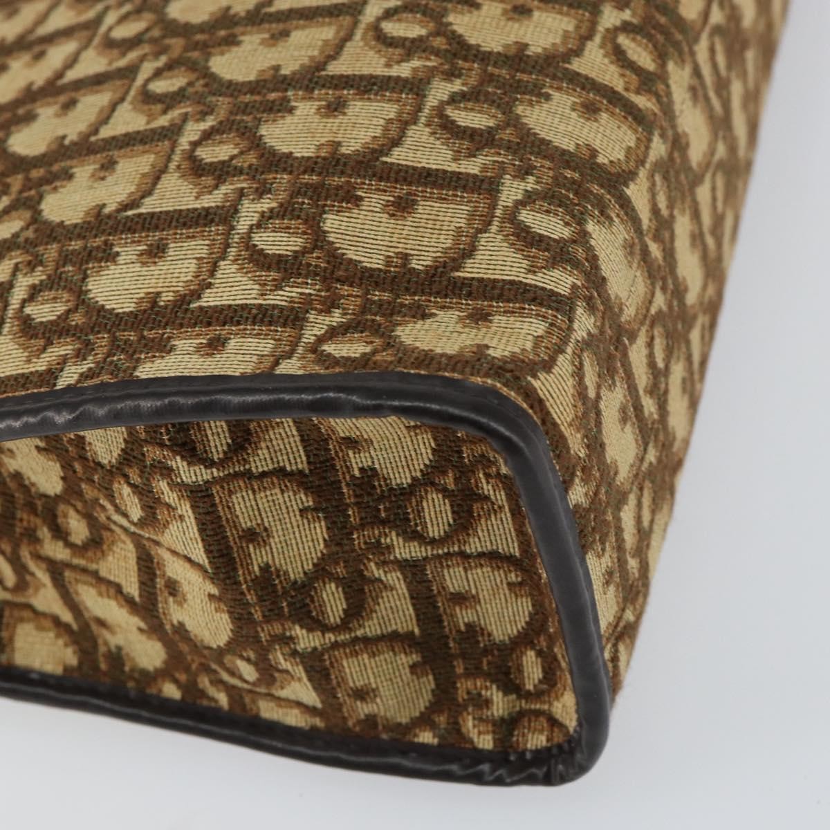 Christian Dior Trotter Shoulder Canvas Beige Canvas Shoulder Bag Bag (Pre-Owned)