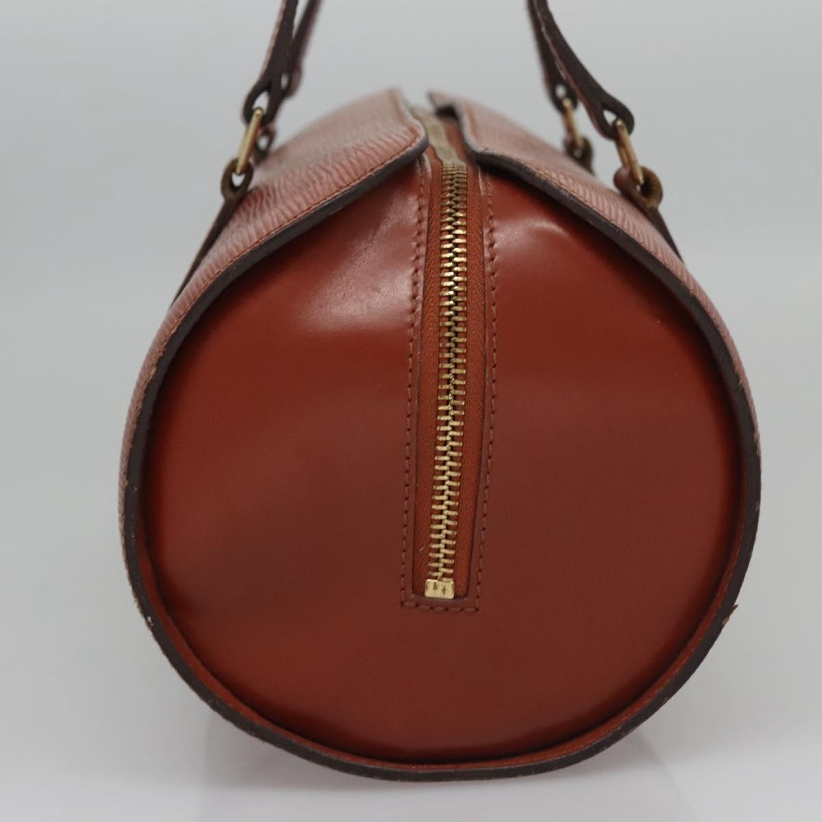 Louis Vuitton Soufflot Brown Leather Handbag (Pre-Owned)