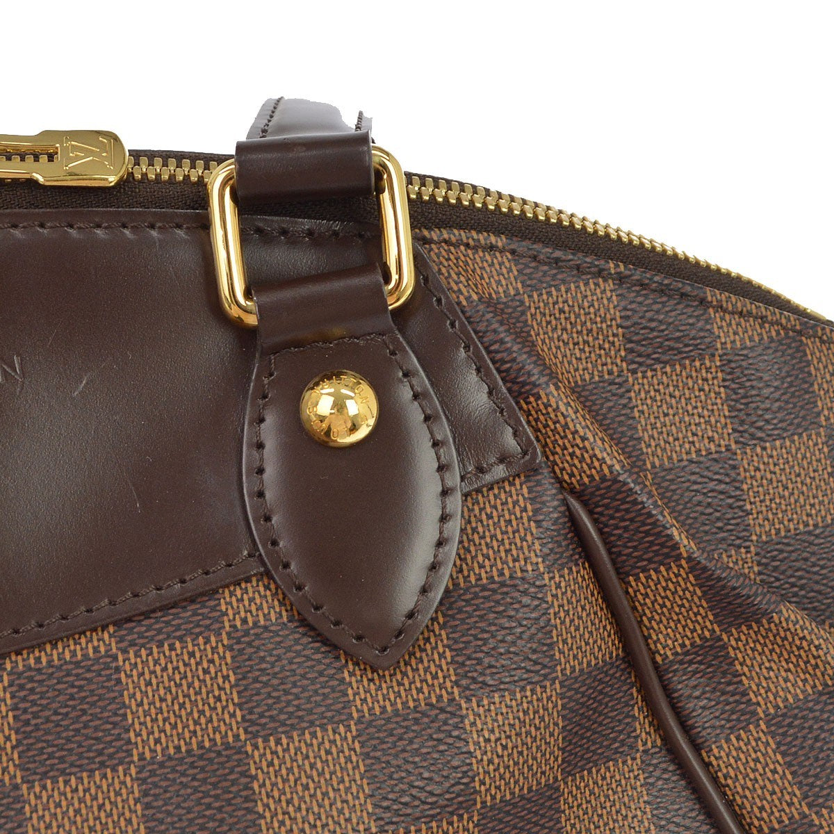 Louis Vuitton Verona Damier Brown Canvas Handbag (Pre-Owned)