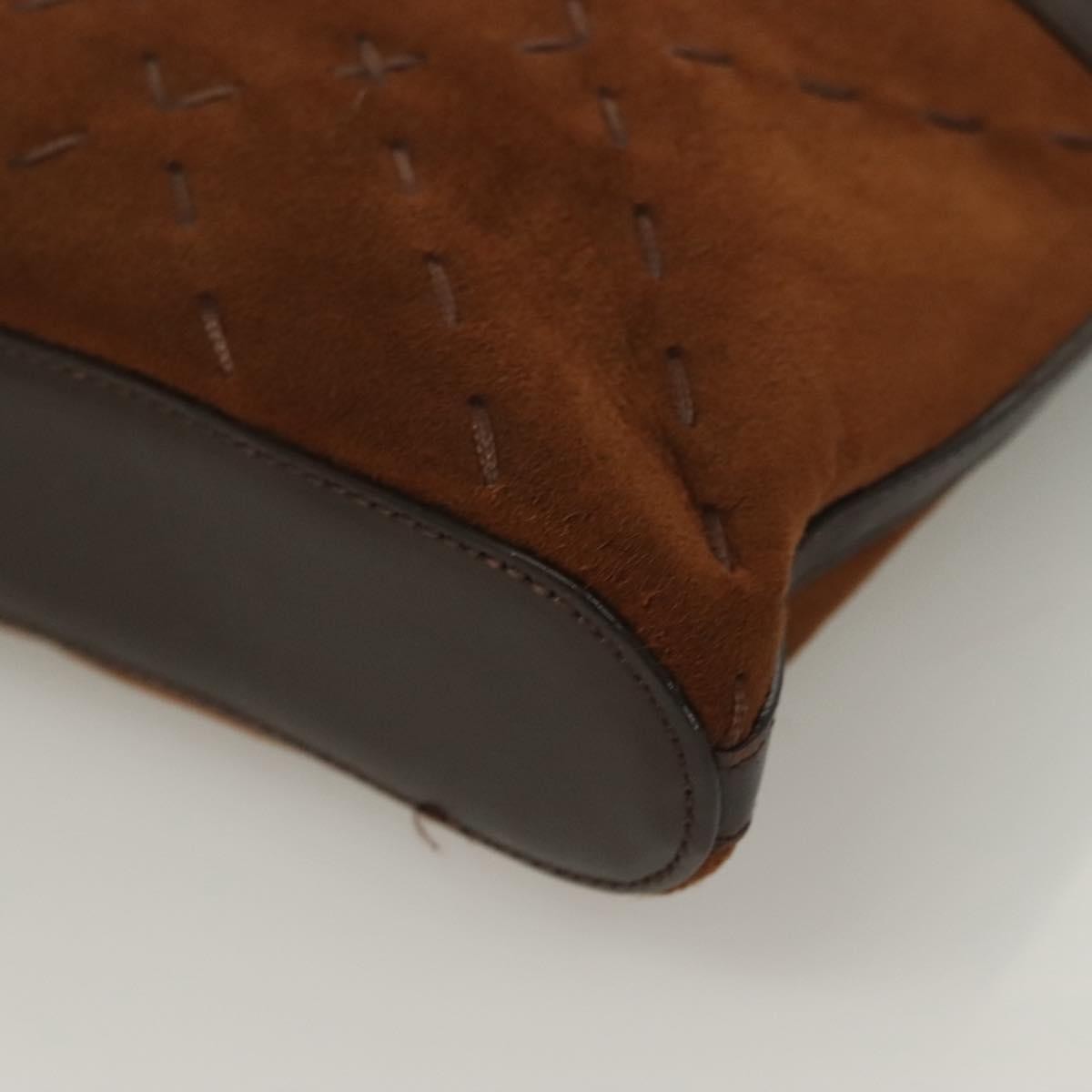 Burberry Vintage Leather Brown Leather Handbag (Pre-Owned)