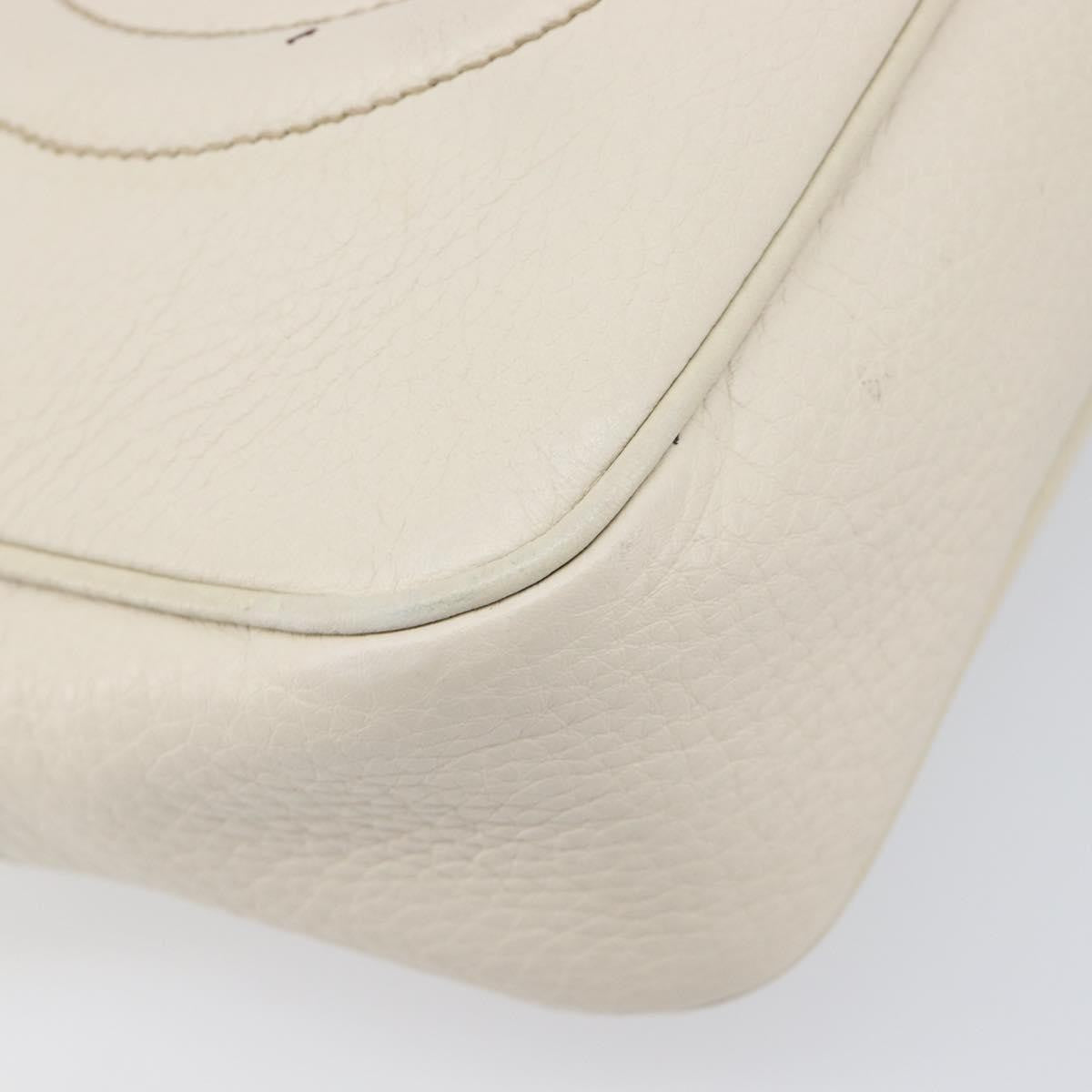 Gucci Soho Disco Leather White Leather Shoulder Bag Bag (Pre-Owned)