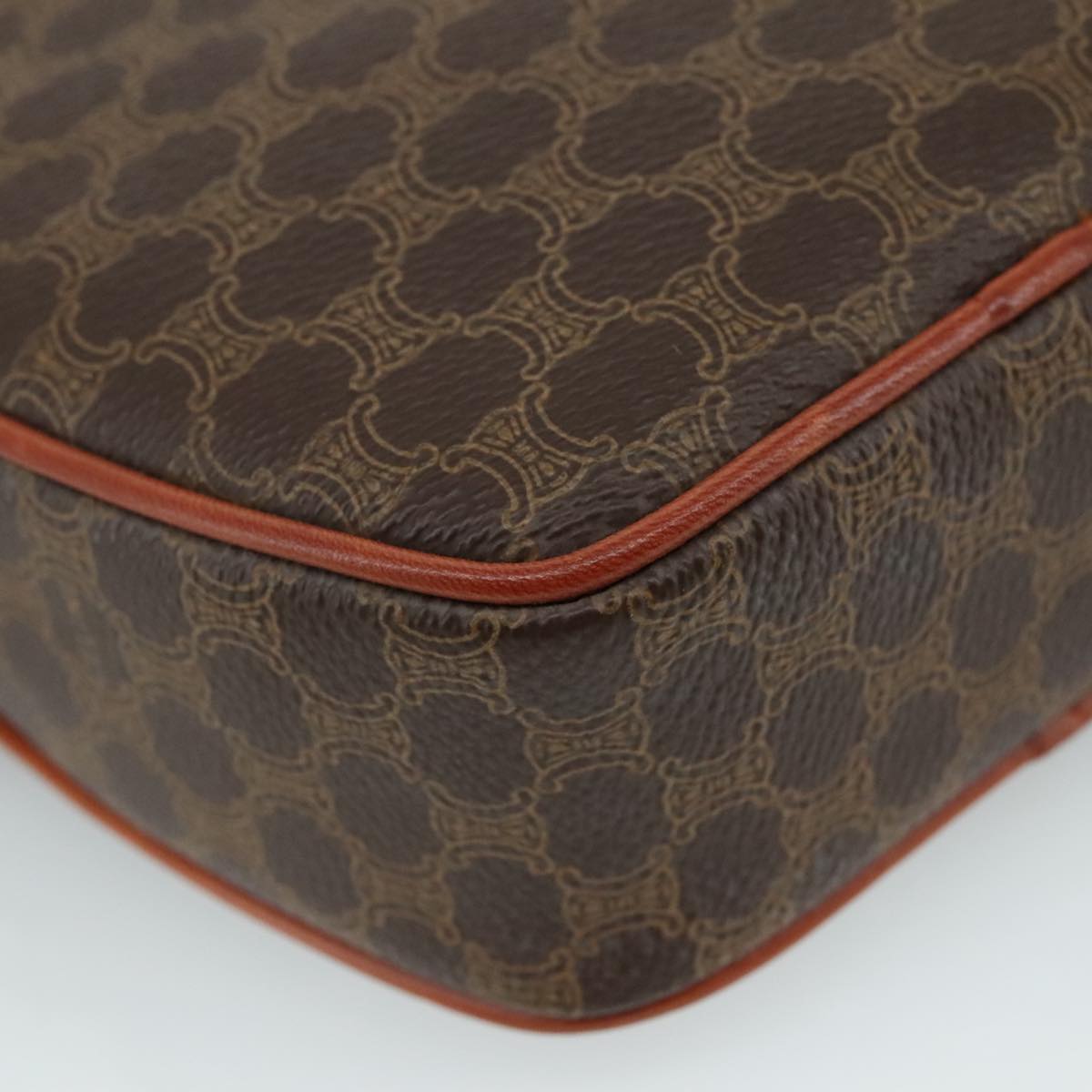Céline Macadam Brown Canvas Shoulder Bag (Pre-Owned)