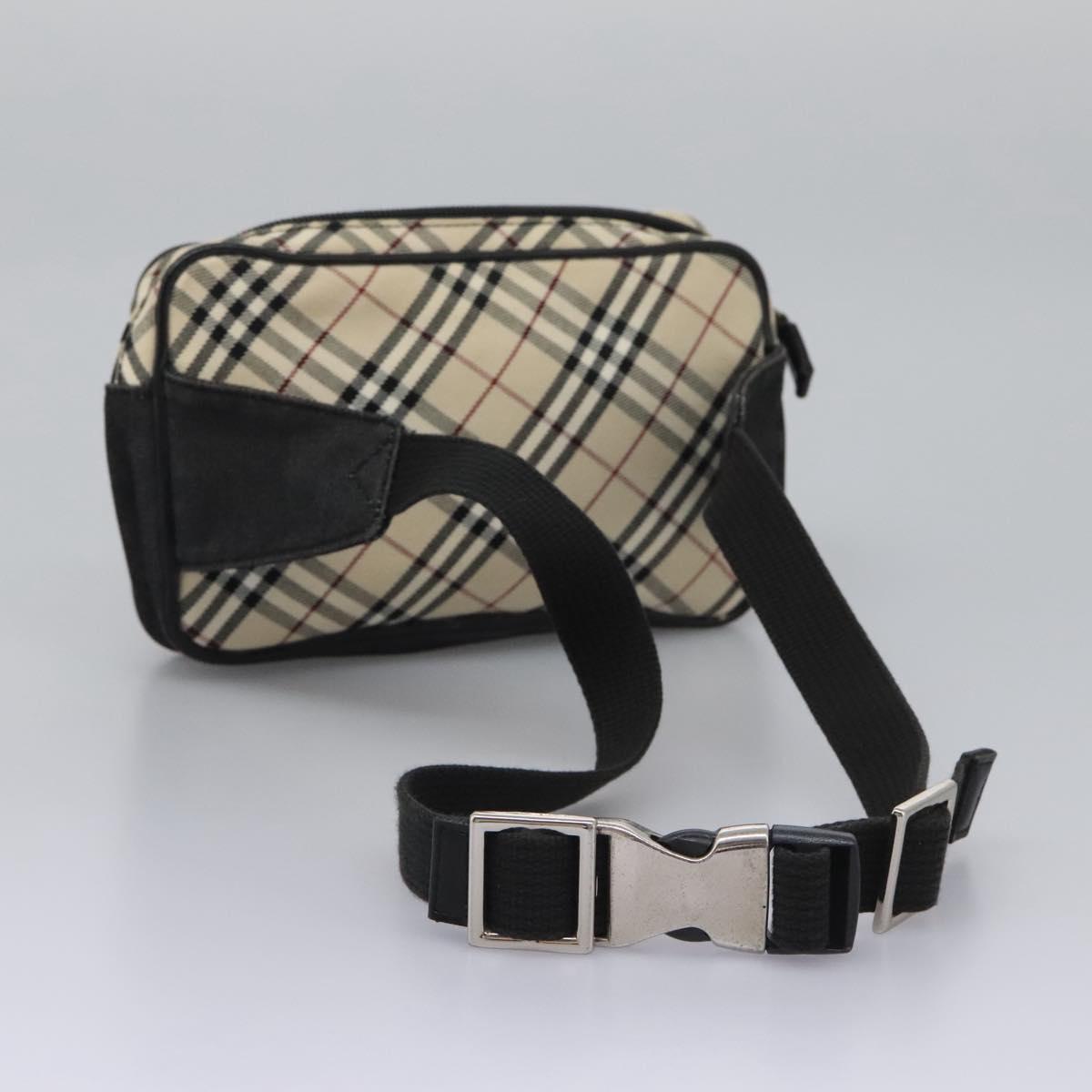 Burberry Nova Check Beige Canvas Shoulder Bag (Pre-Owned)
