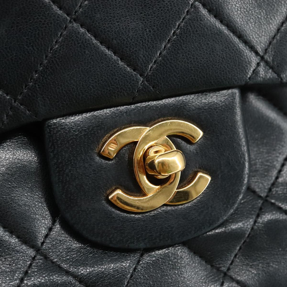 Chanel Timeless Black Leather Shoulder Bag (Pre-Owned)