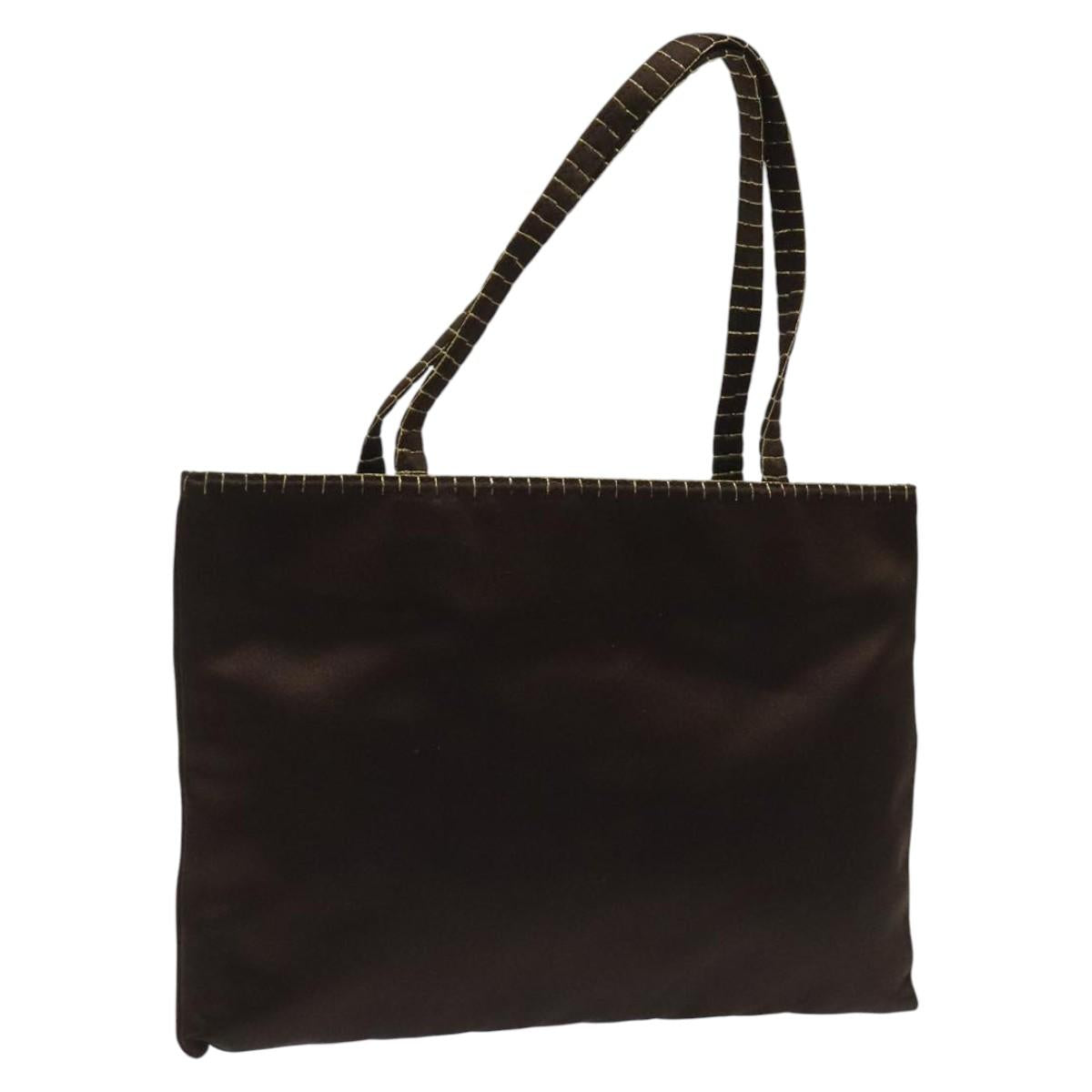 Prada Brown Synthetic Handbag (Pre-Owned)