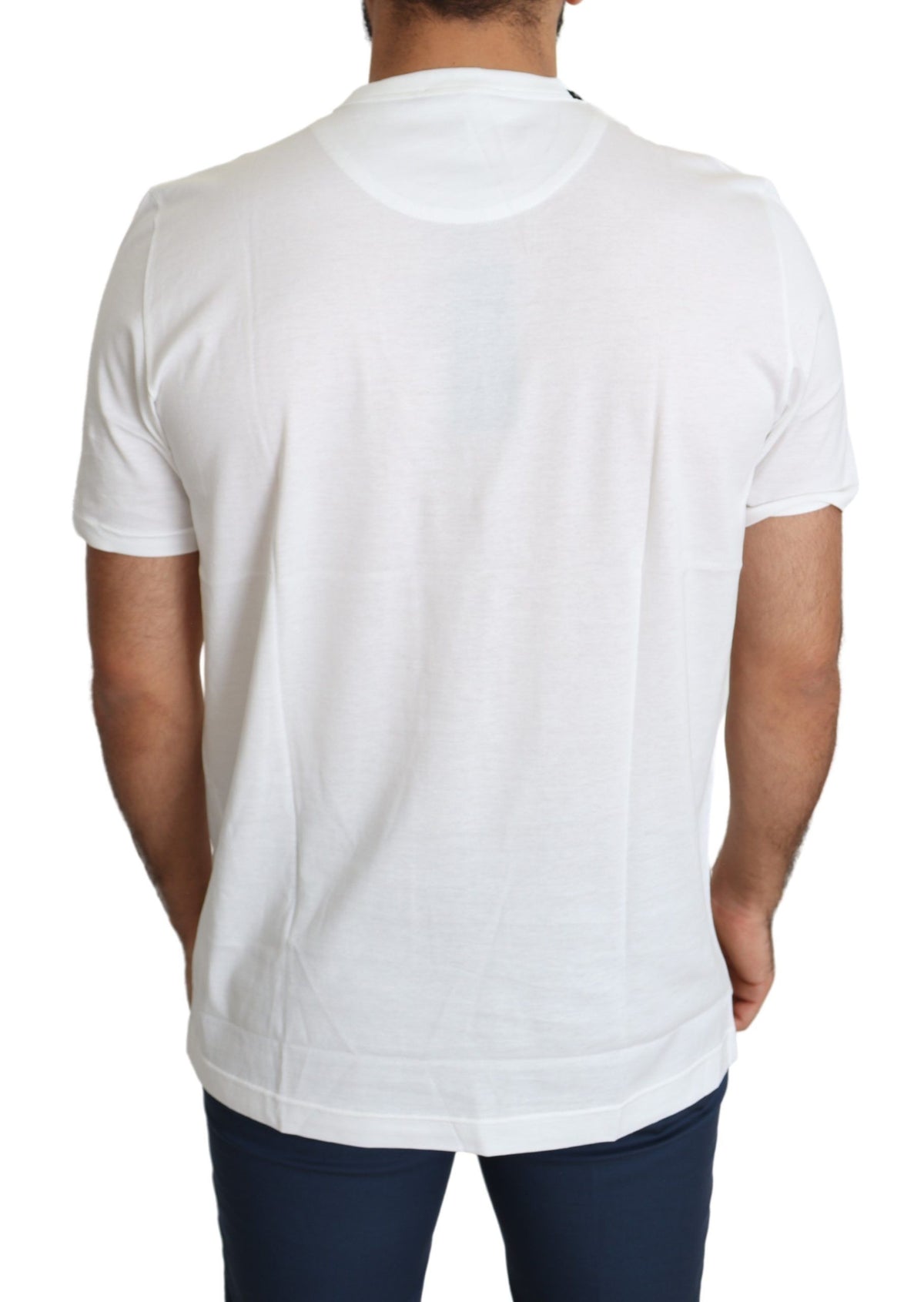 Dolce & Gabbana White Saint Valentine Hearts Print Men Men's T-shirt