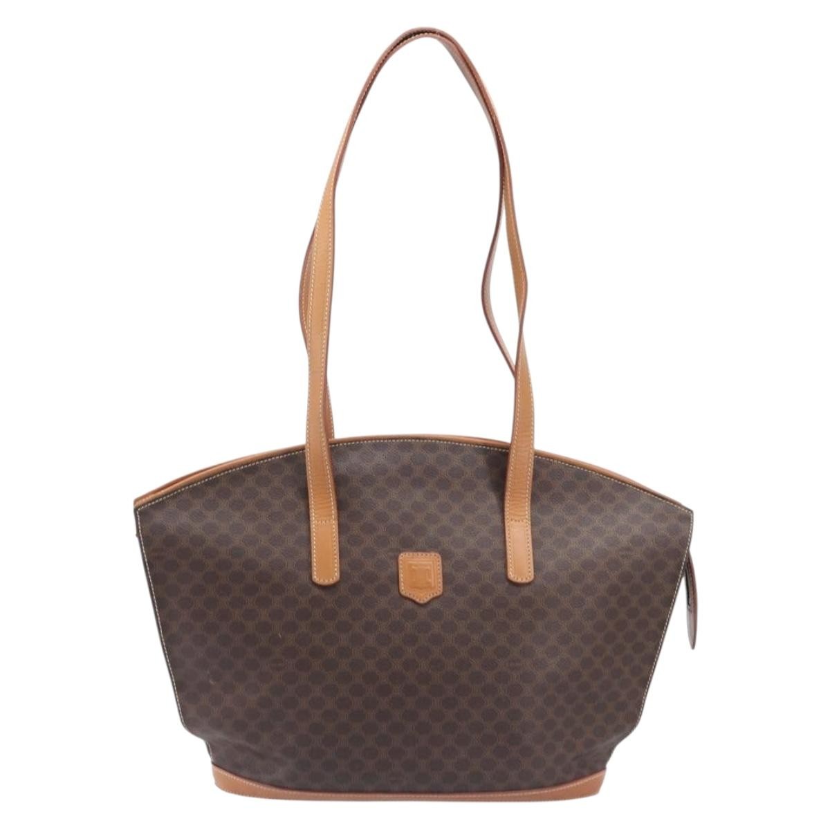 Celine Macadam Canvas And Leather Brown Canvas Tote Bag Bag (Pre-Owned)