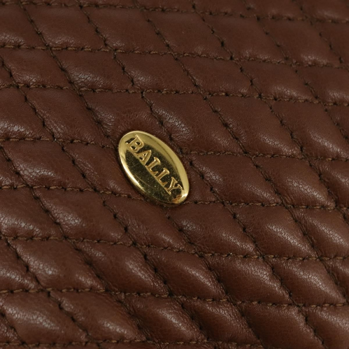 Bally Vintage Leather Brown Leather Tote Bag Bag (Pre-Owned)