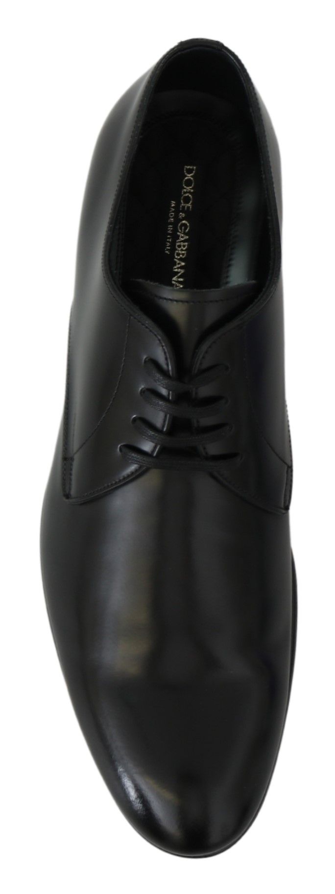Dolce & Gabbana Derby Napoli Black Leather Dress Formal Men's Shoes