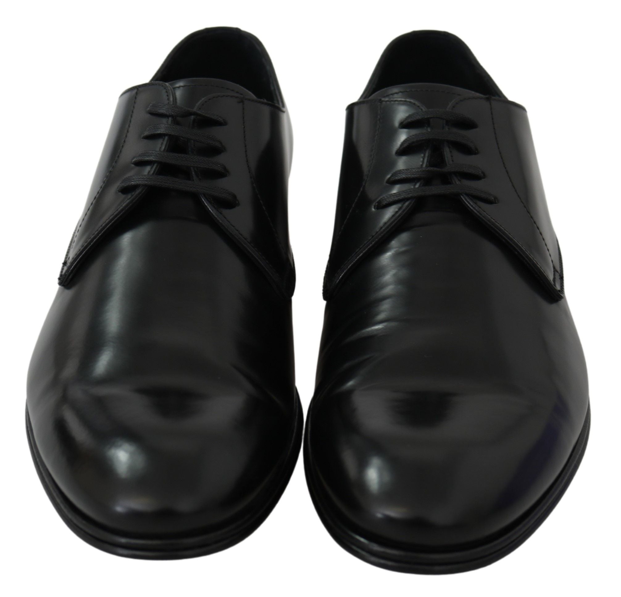 Dolce & Gabbana Derby Napoli Black Leather Dress Formal Men's Shoes