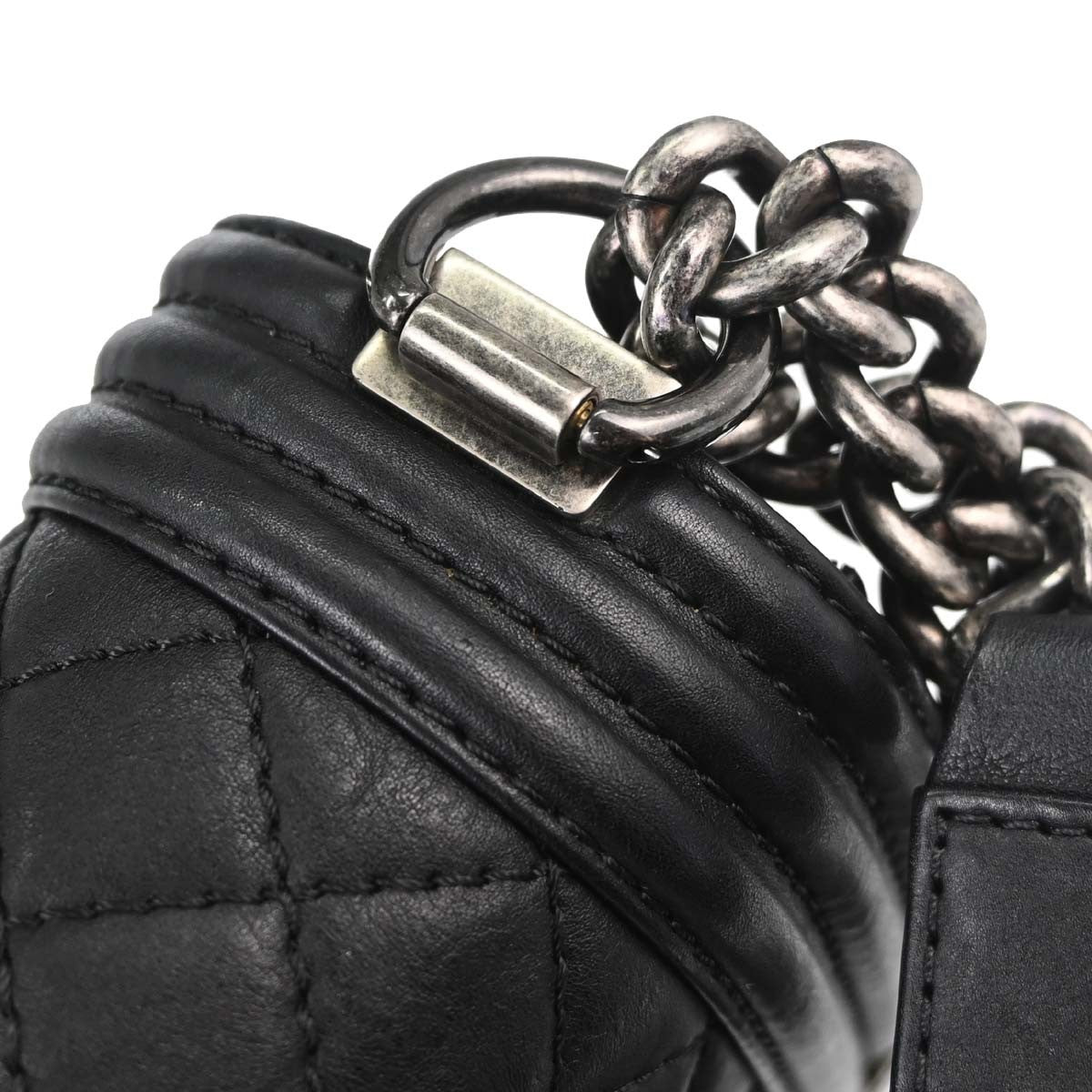 Chanel Paris-Dallas Compartment Boy Flap Quilted Calfskin With Metal Adornments Black Leather Shoulder Bag Bag (Pre-Owned)