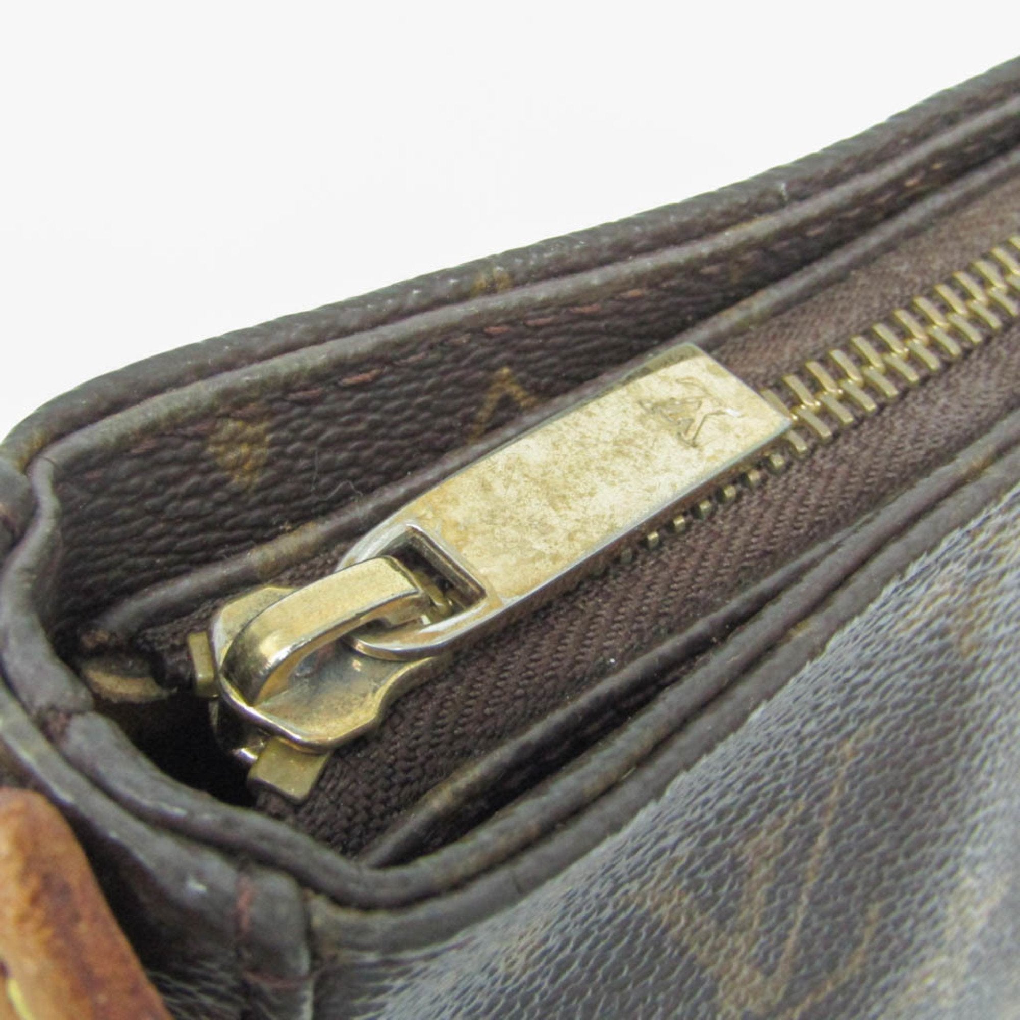 Louis Vuitton Looping Mm Brown Canvas Shoulder Bag (Pre-Owned)