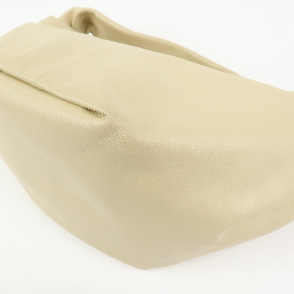 Bottega Veneta Double Knot Hobo Leather Beige Leather Shoulder Bag Bag (Pre-Owned)