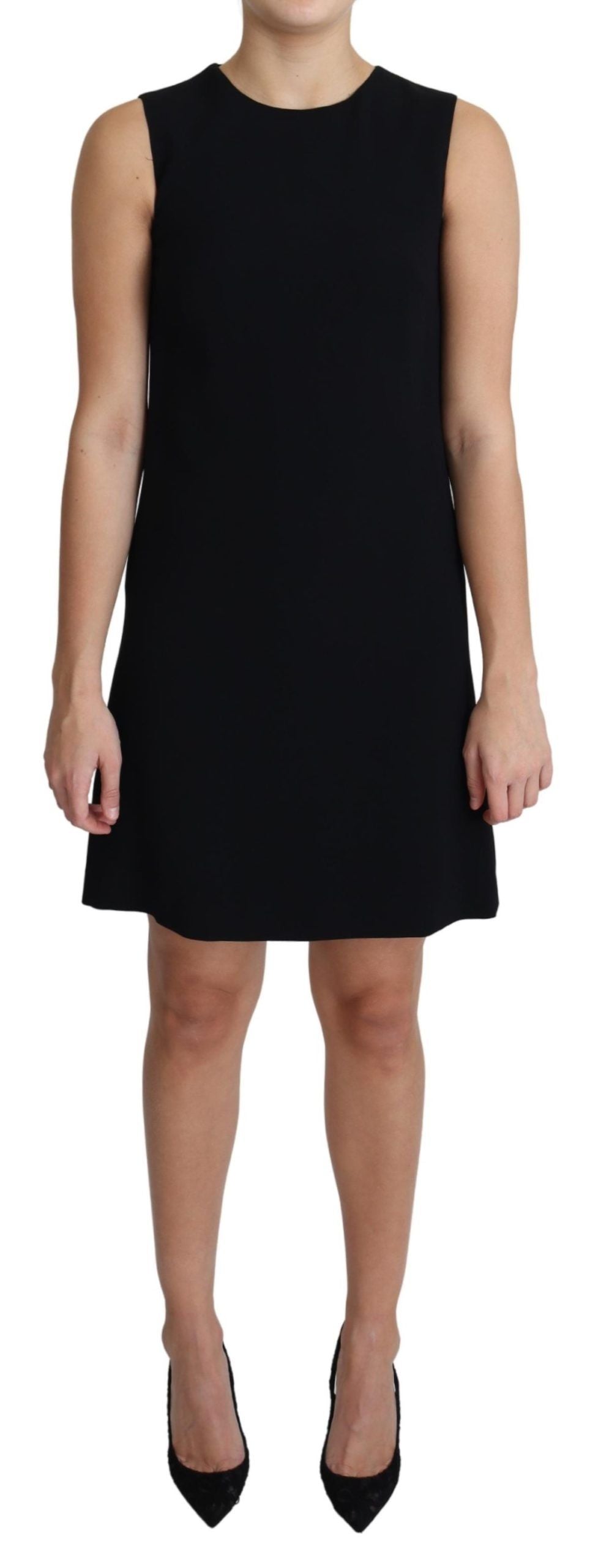 Dolce & Gabbana Elegant Sleeveless Black A-Line Mini Women's Dress