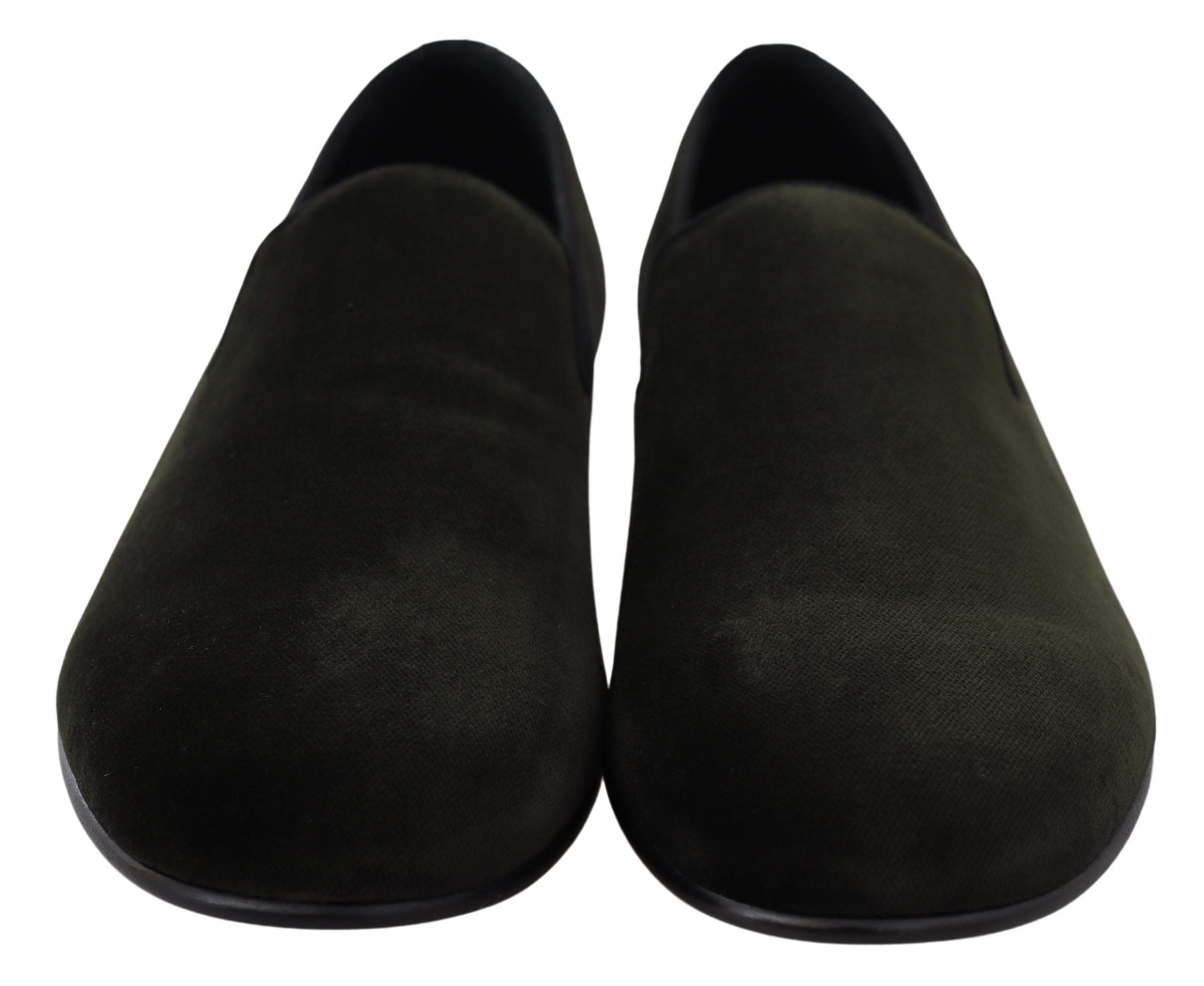 Dolce & Gabbana Elegant Green Velvet Men's Loafers