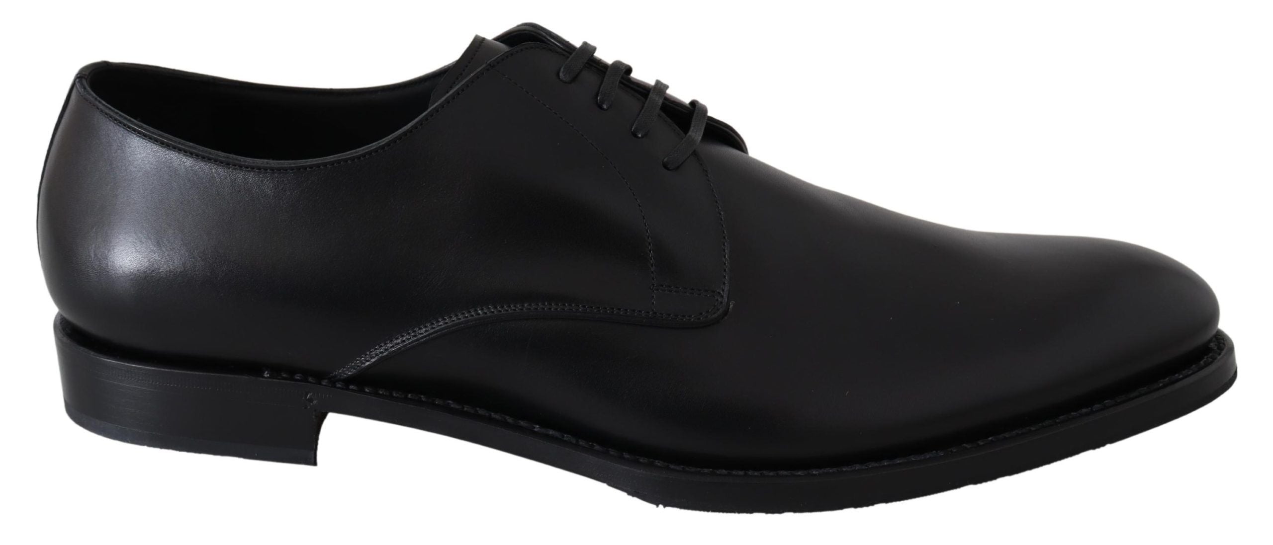 Dolce & Gabbana Black Leather SARTORIA Hand Made Men's Shoes