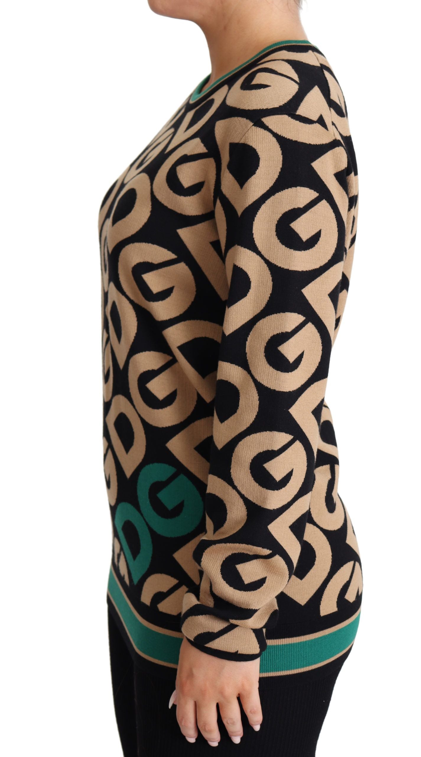 Dolce & Gabbana Elegant Multicolor Wool Blend Women's Sweater