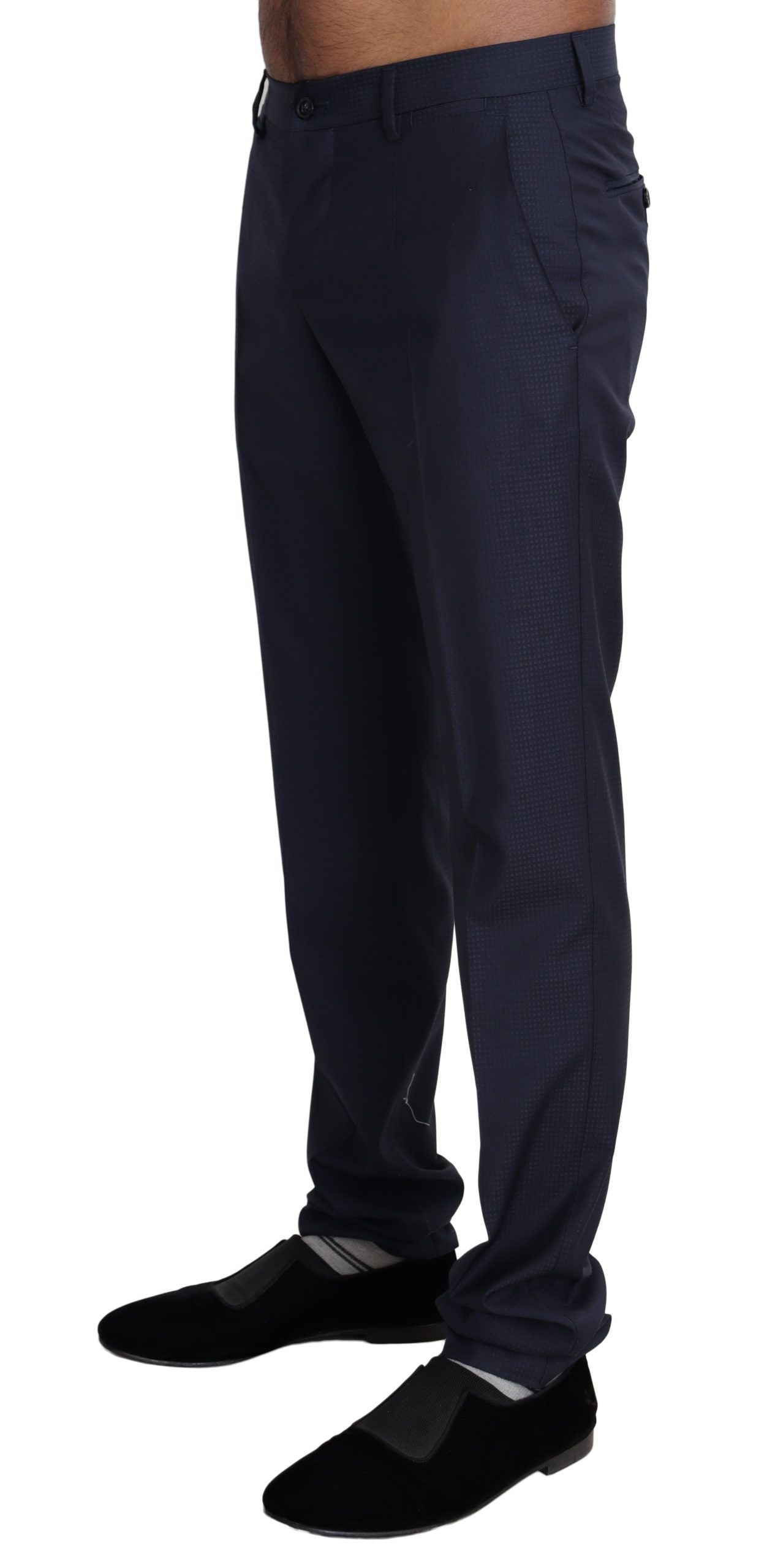 Dolce & Gabbana Elegant Slim Fit Wool Blend Dress Men's Pants