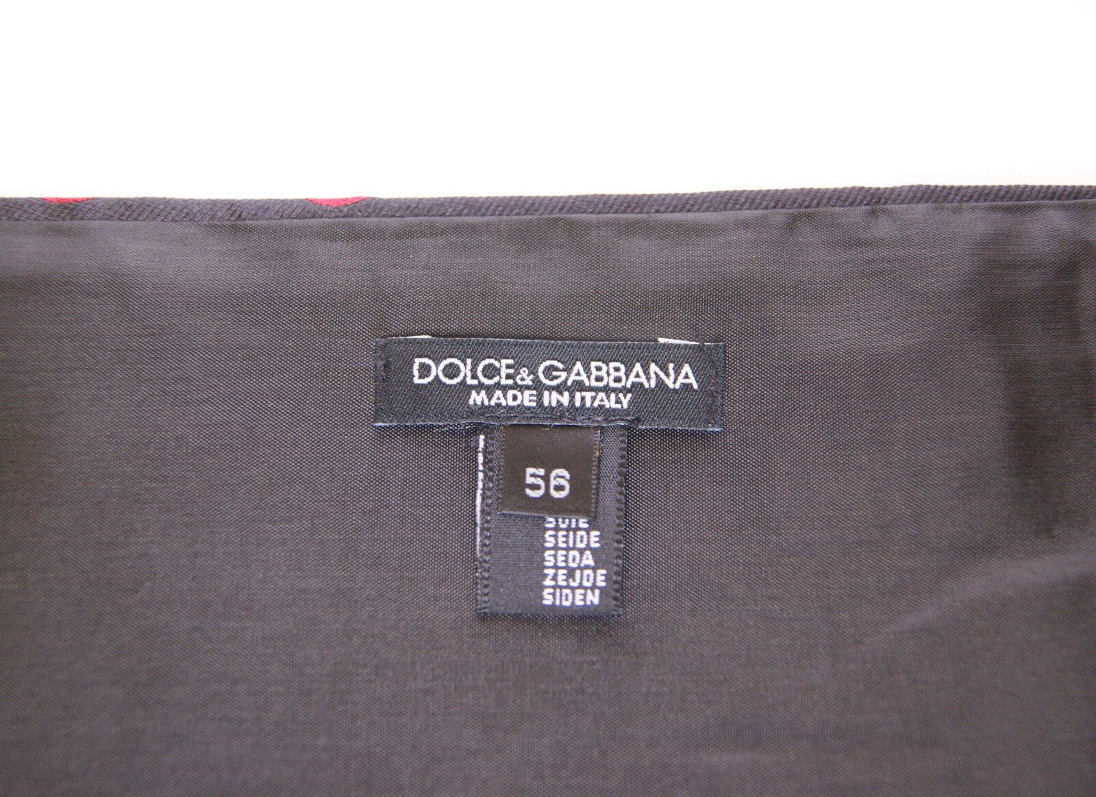 Dolce & Gabbana Black Waist Smoking Tuxedo Cummerbund Men's Belt