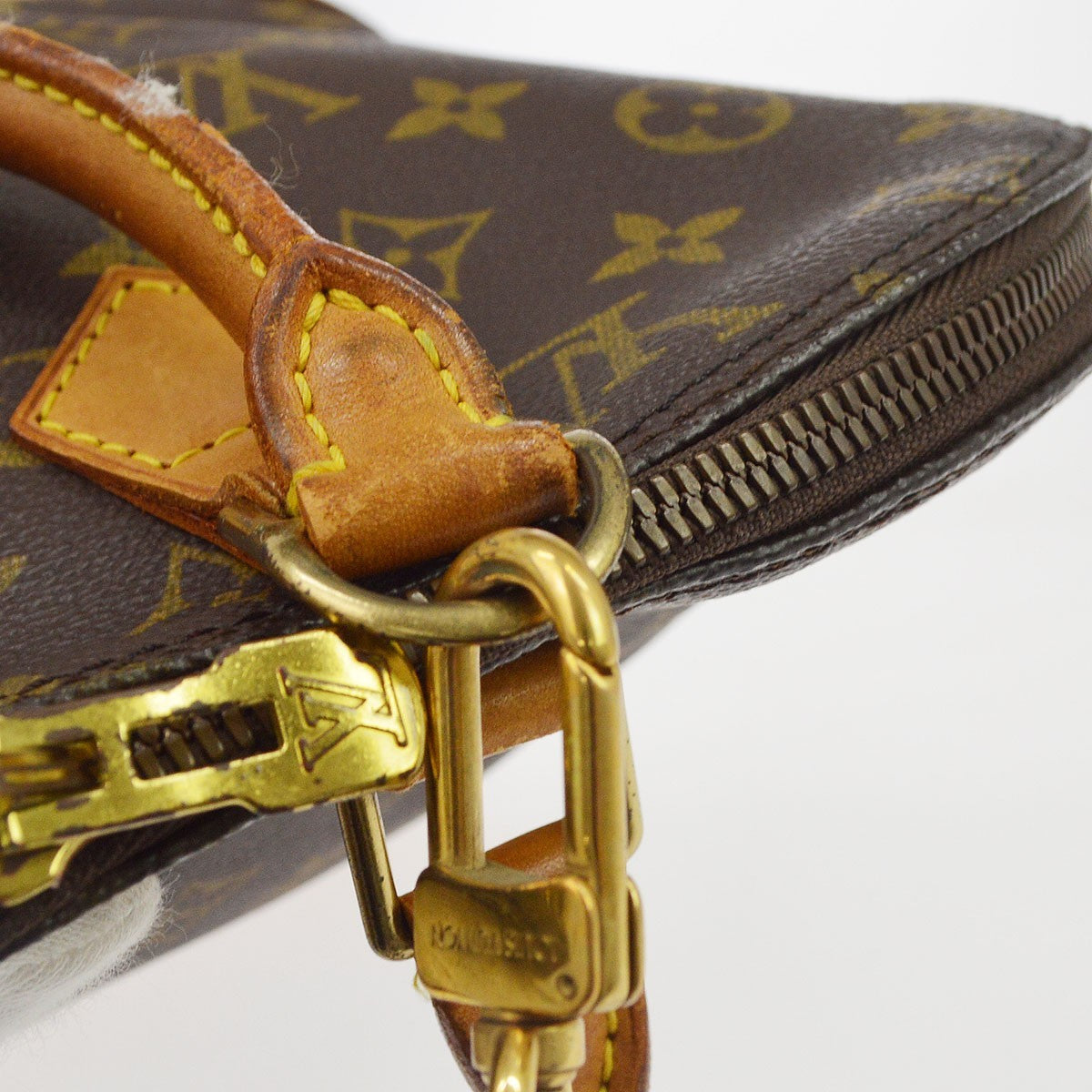 Louis Vuitton Alma Monogram Canvas Brown Canvas Handbag (Pre-Owned)