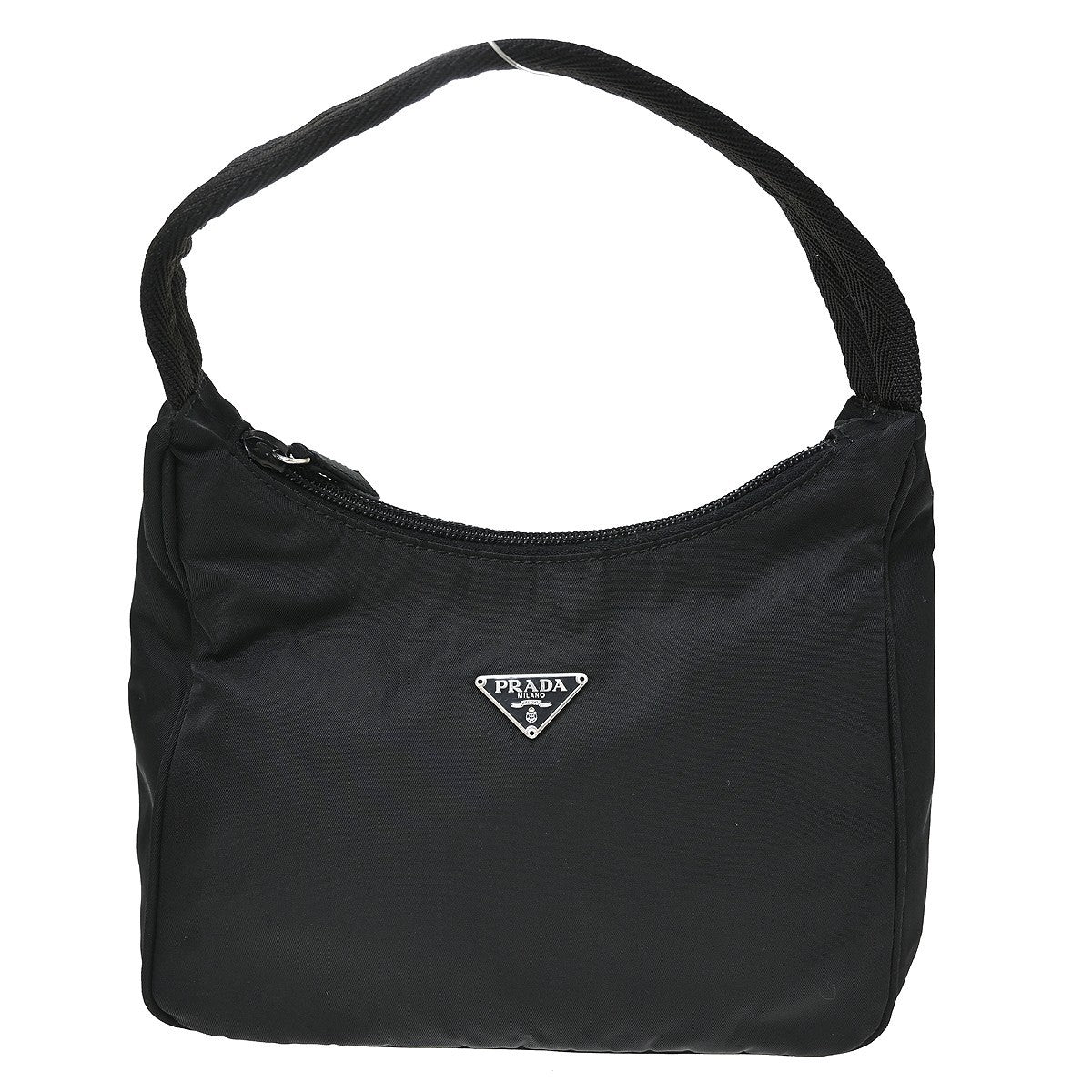 Prada Hobo Tessuto Black Nylon Handbag (Pre-Owned)