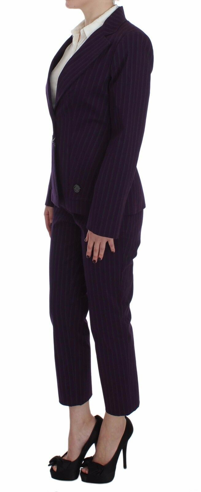 BENCIVENGA Elegant Striped Pant & Blazer Women's Suit