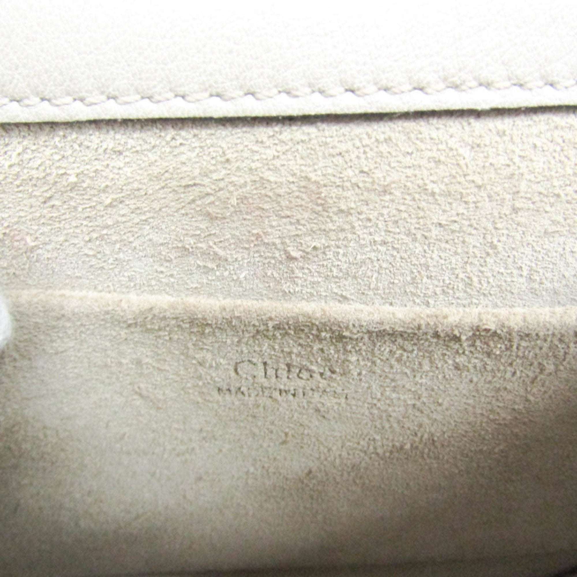 Chloé Nile Grey Leather Handbag (Pre-Owned)