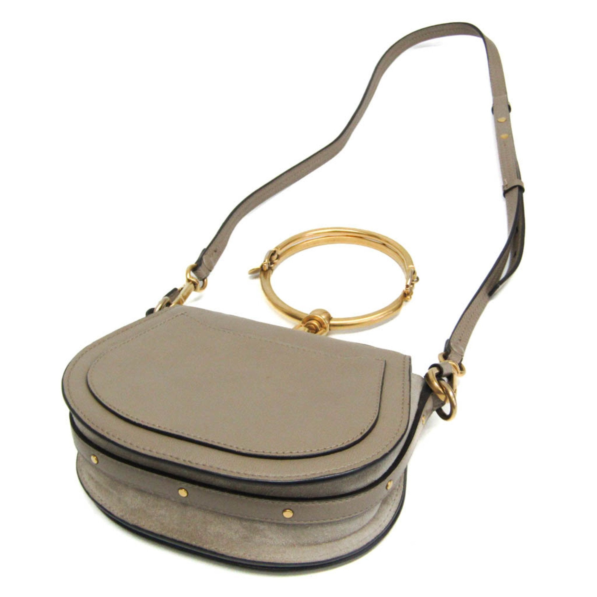 Chloé Nile Grey Leather Handbag (Pre-Owned)