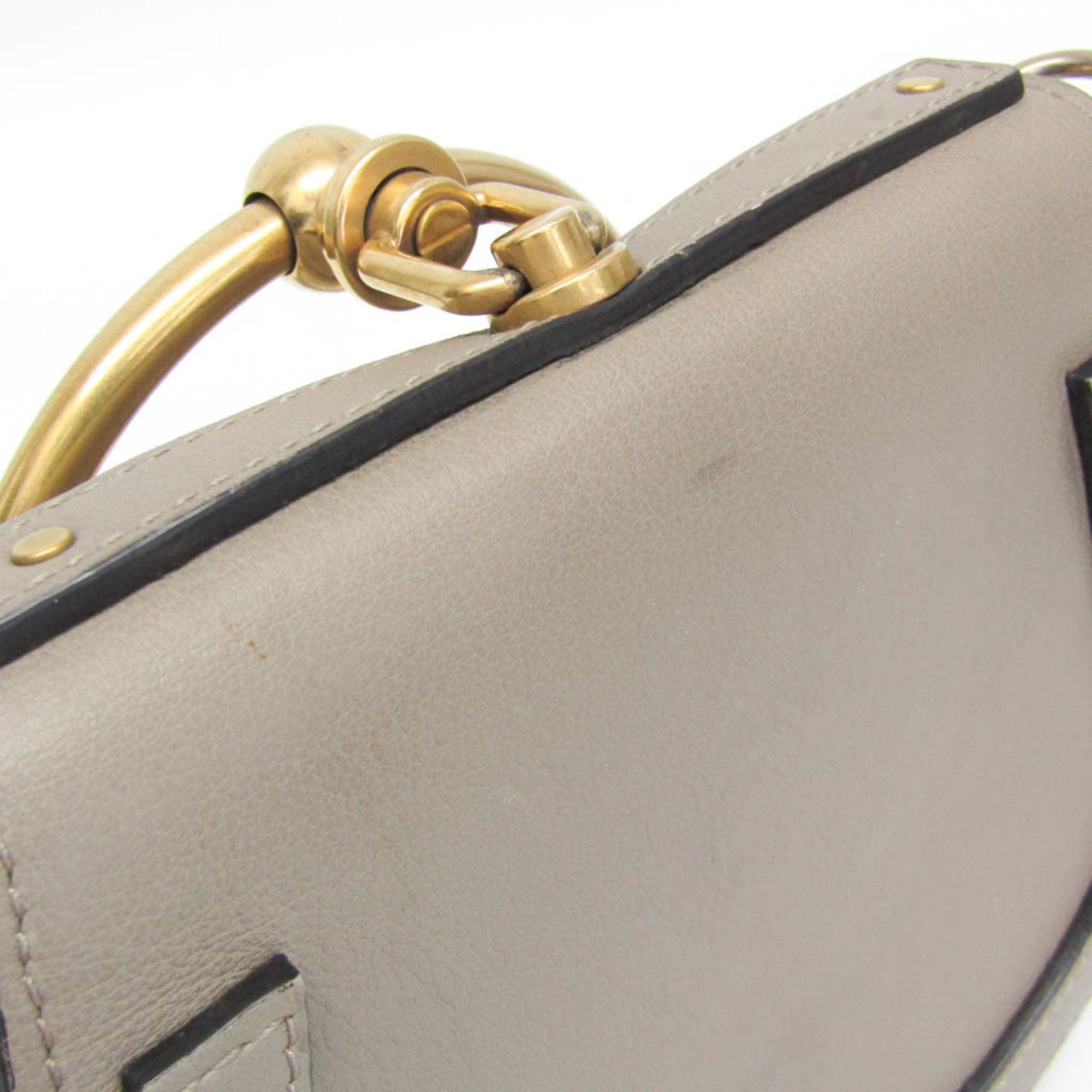 Chloé Nile Grey Leather Handbag (Pre-Owned)