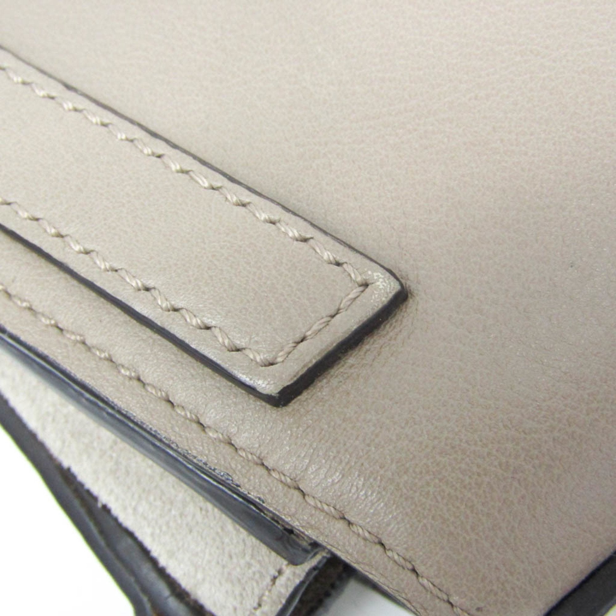 Chloé Nile Grey Leather Handbag (Pre-Owned)