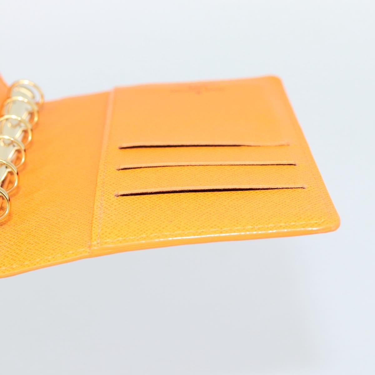 Louis Vuitton Agenda Cover Epi Leather Orange Leather Wallets Accessory (Pre-Owned)