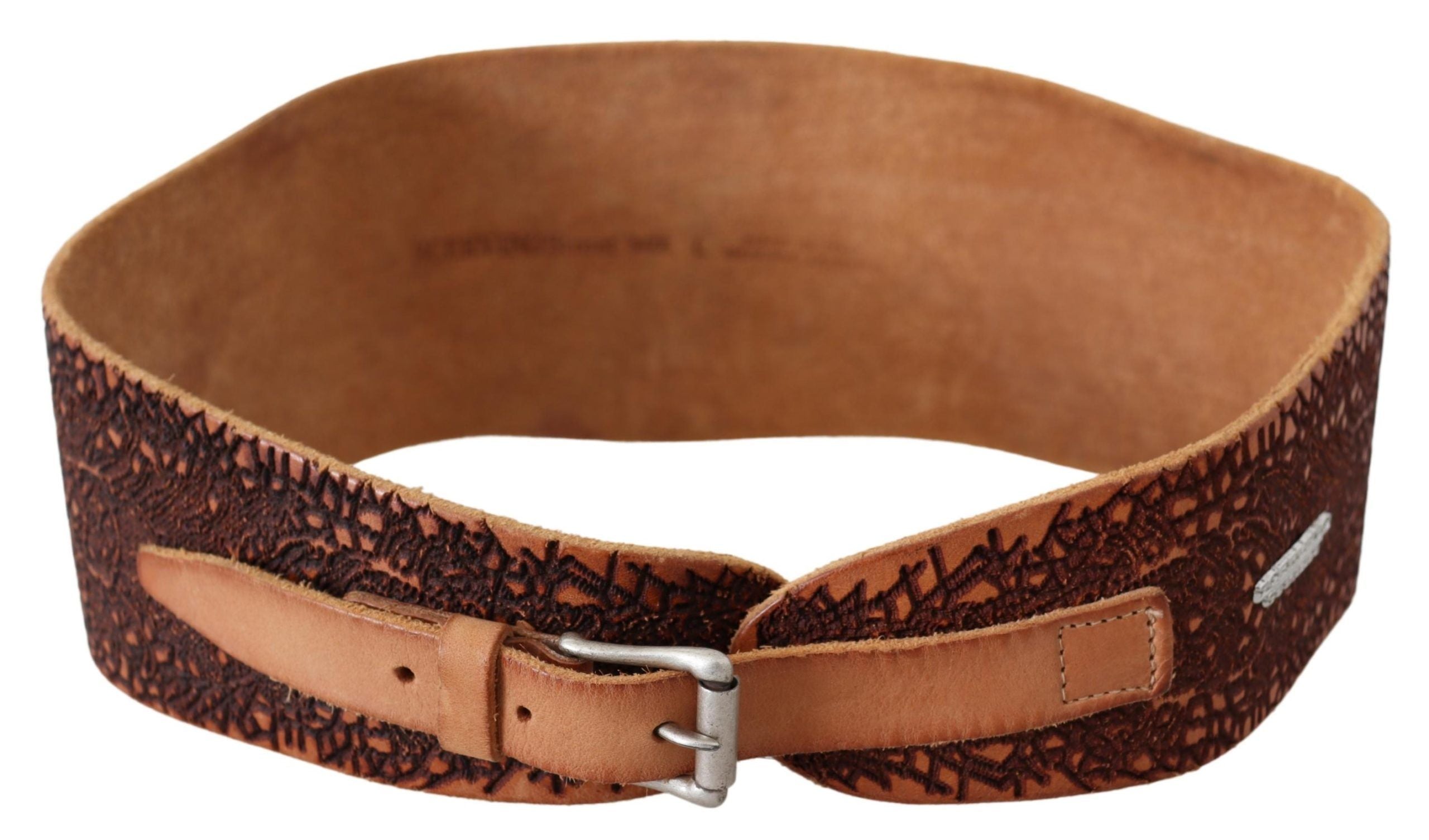 Scervino Street Elegant Brown Leather Fashion Women's Belt