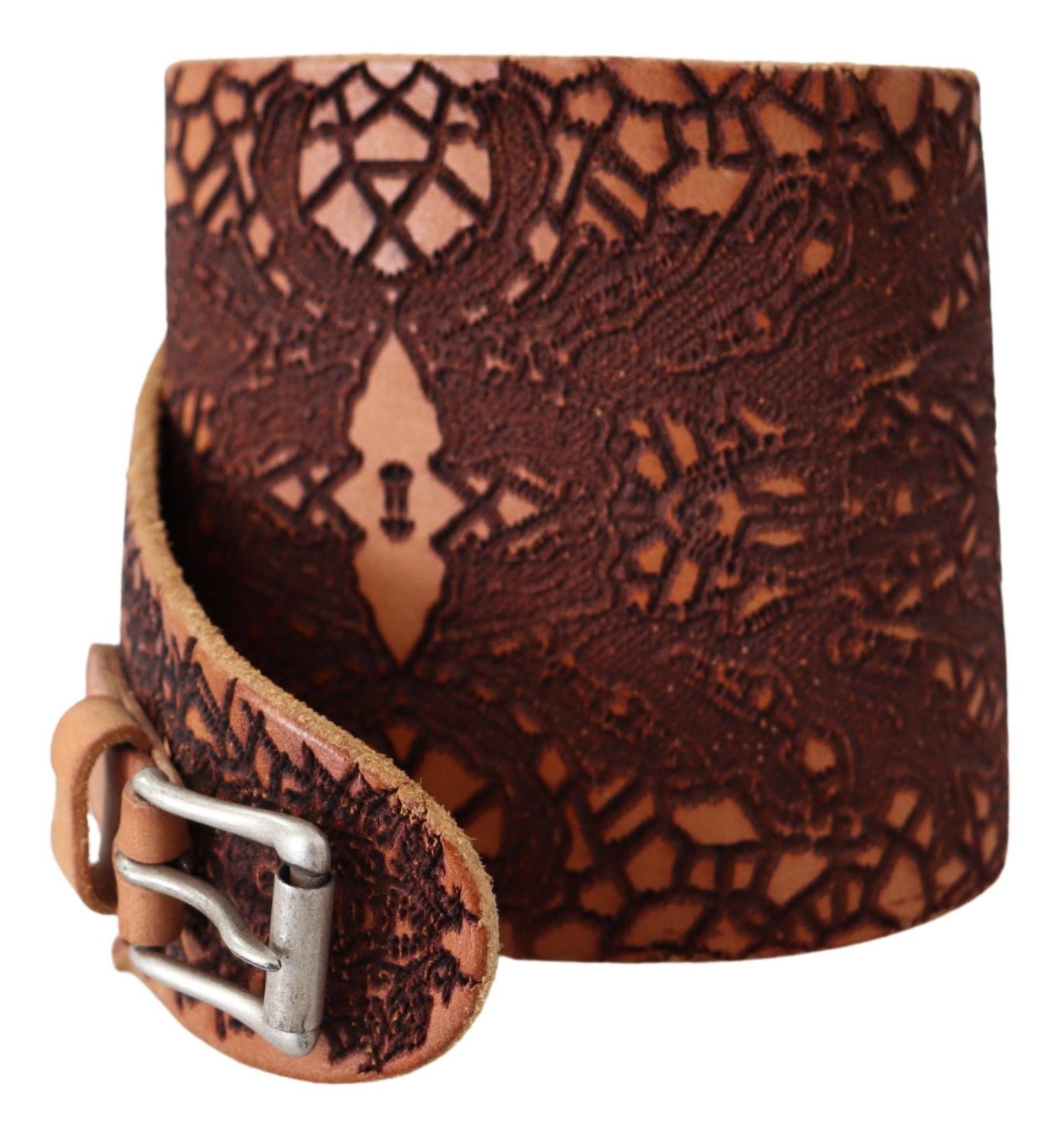 Scervino Street Elegant Brown Leather Fashion Women's Belt