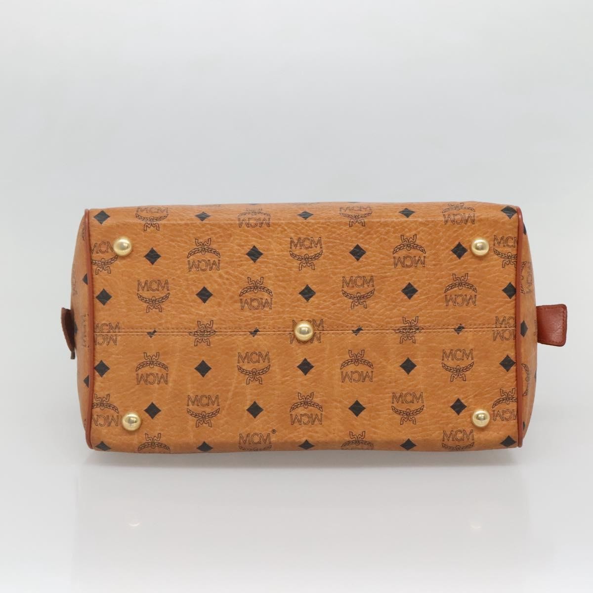 MCM Visetos Canvas And Leather Brown Pvc Handbag (Pre-Owned)