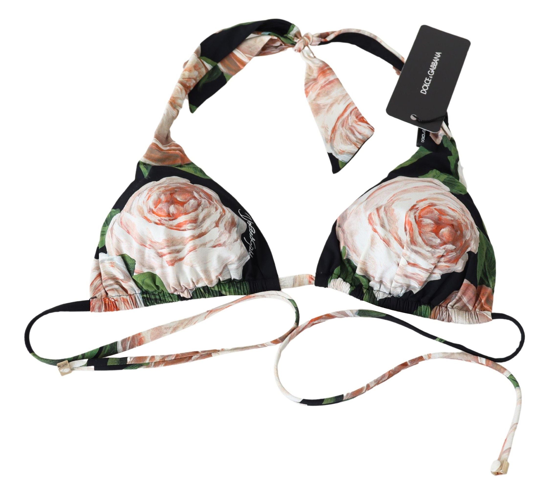 Dolce & Gabbana Elegant Floral Print Bikini Women's Top