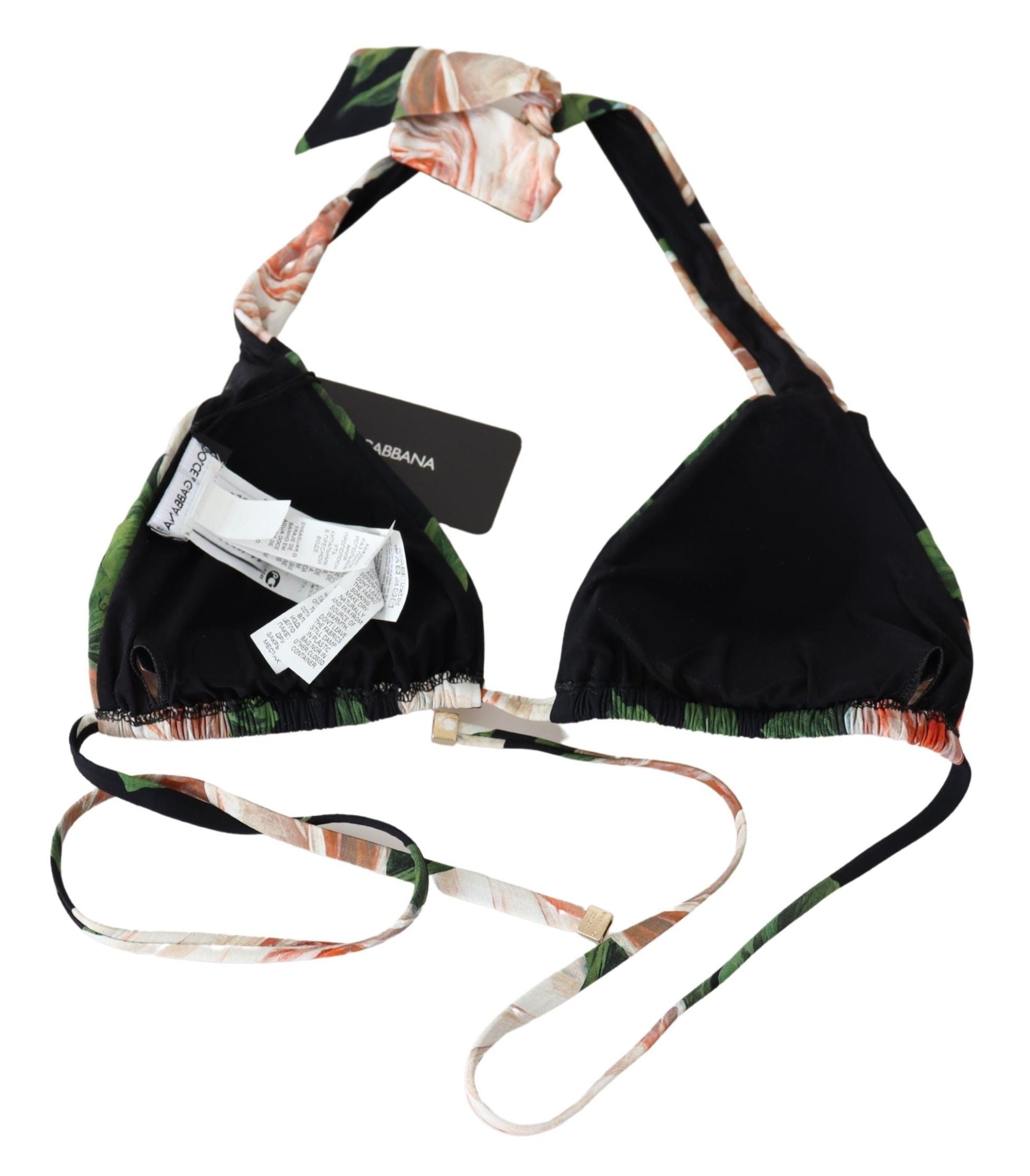 Dolce & Gabbana Elegant Floral Print Bikini Women's Top