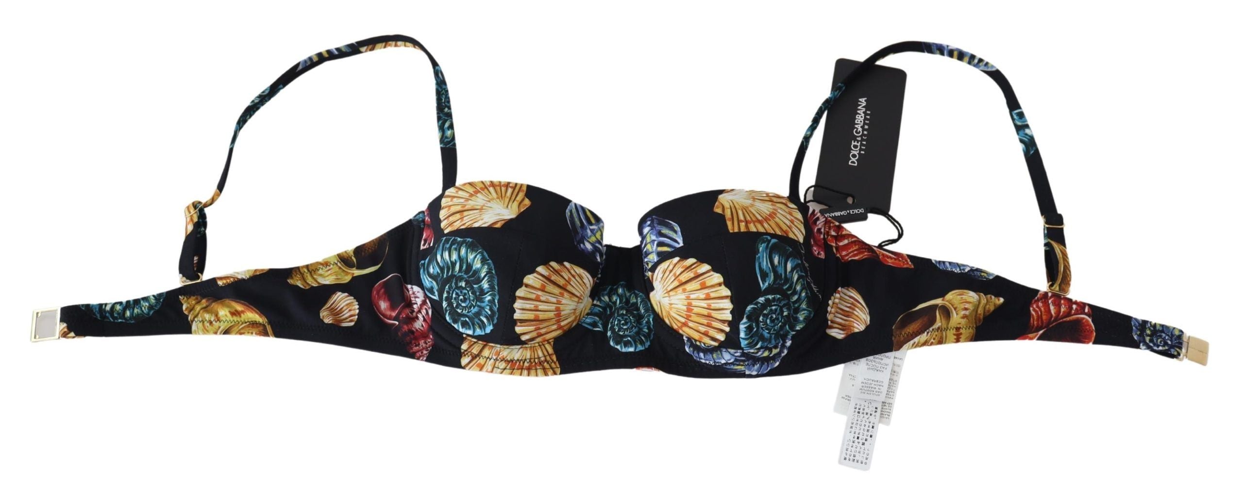 Dolce & Gabbana Chic Seashell-Print Bikini Women's Top
