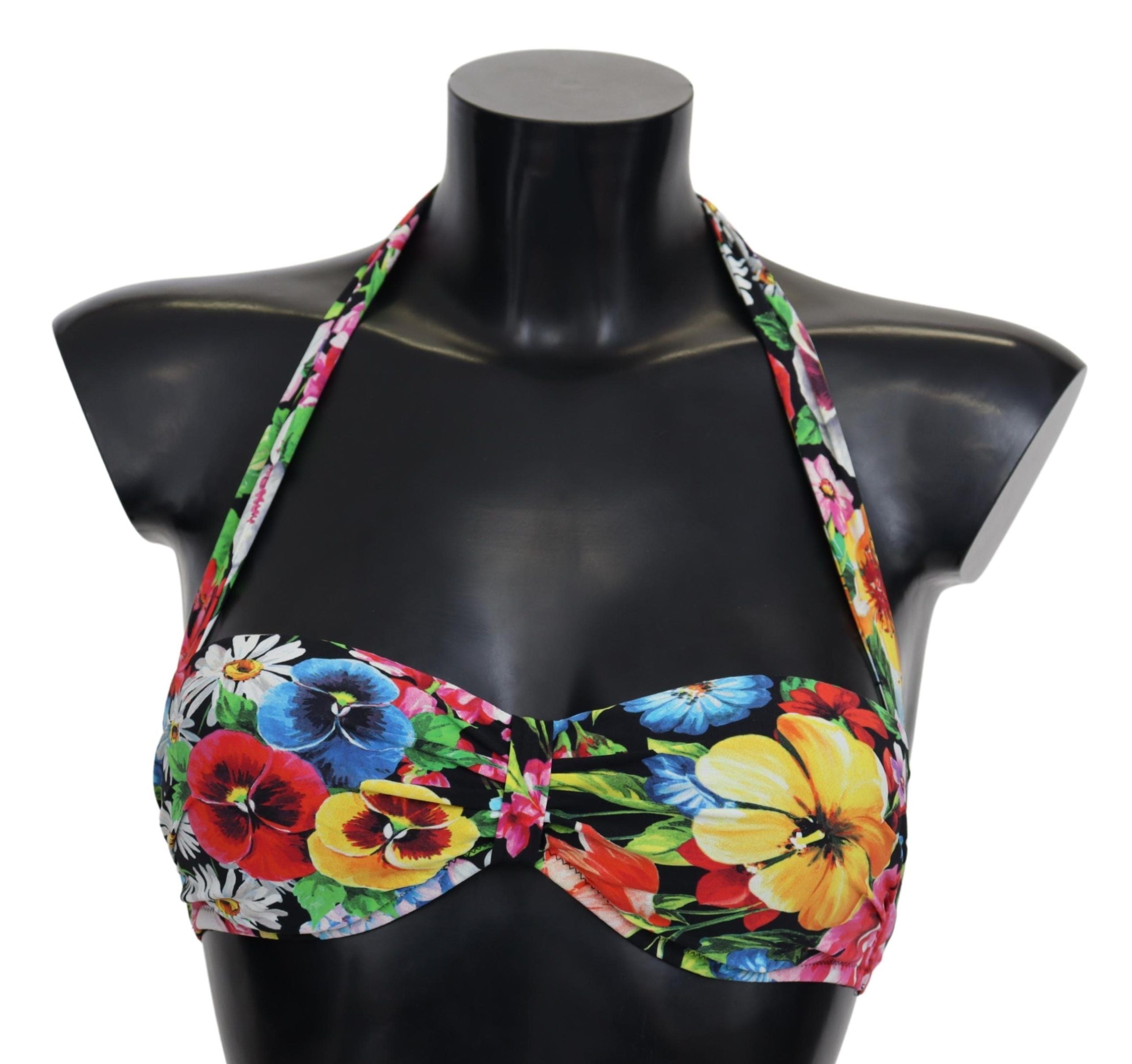 Dolce & Gabbana Floral Elegance High-End Bikini Women's Top
