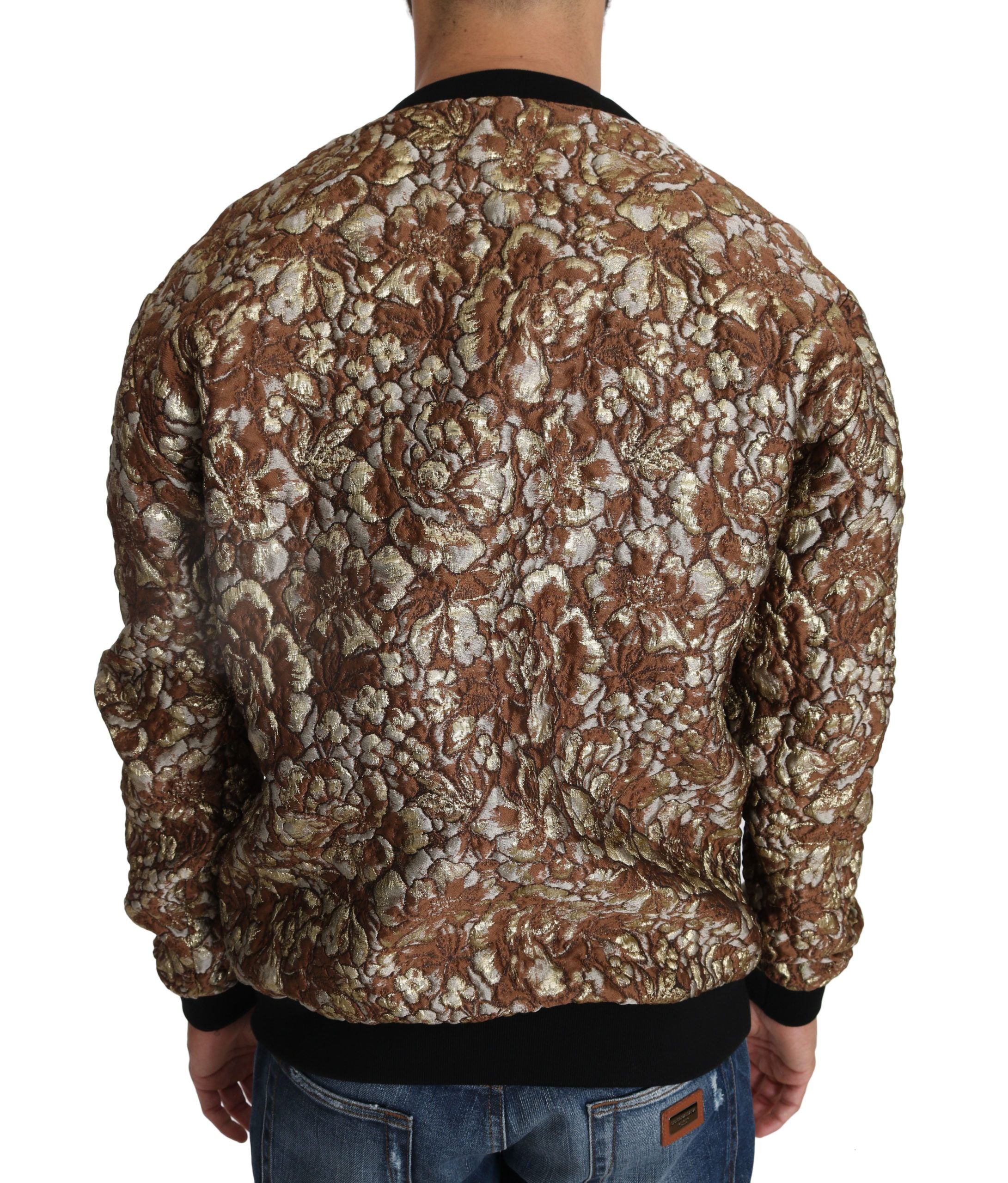 Dolce & Gabbana Multicolor MAMBO Jacquard Pineapple Pullover Men's Sweater