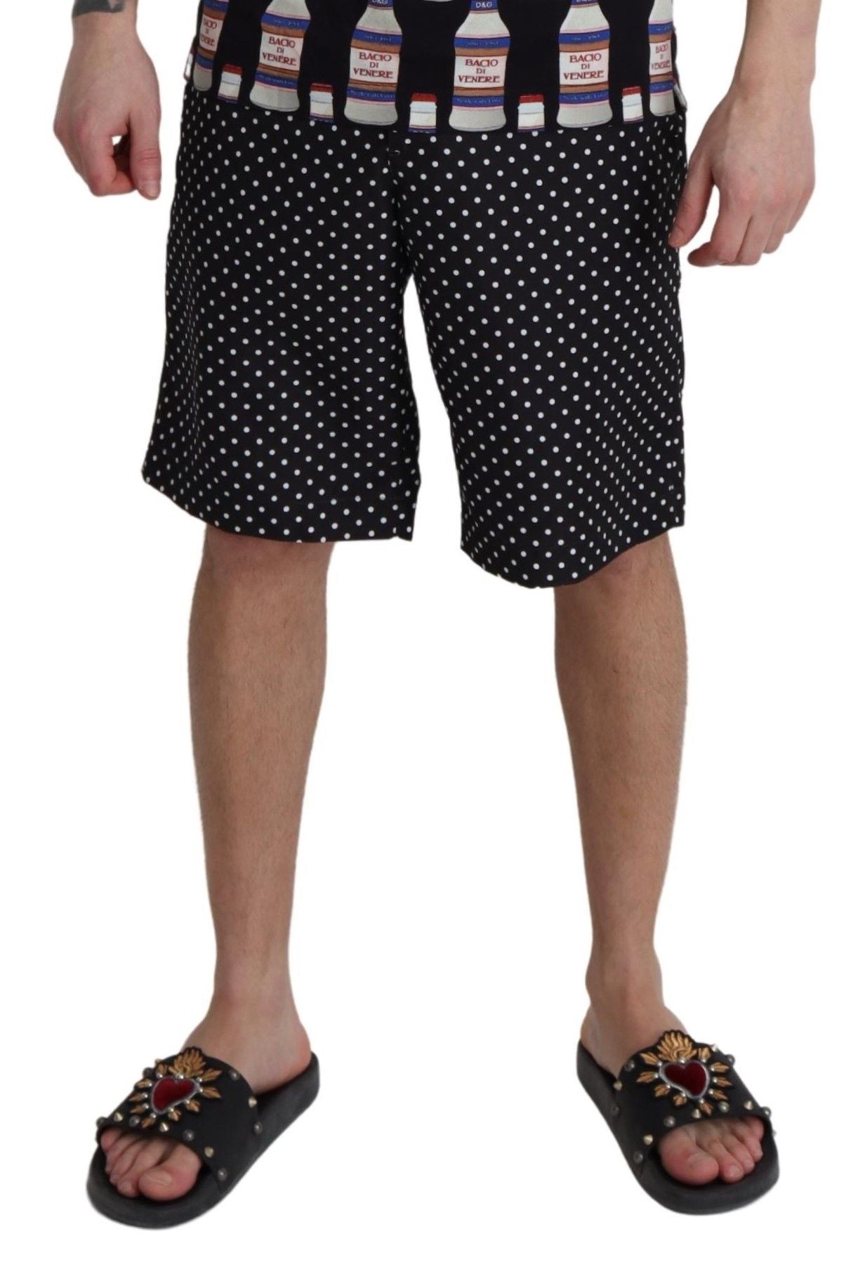 Dolce & Gabbana Polka Dot Elegance Swim Trunks Men's Boxer