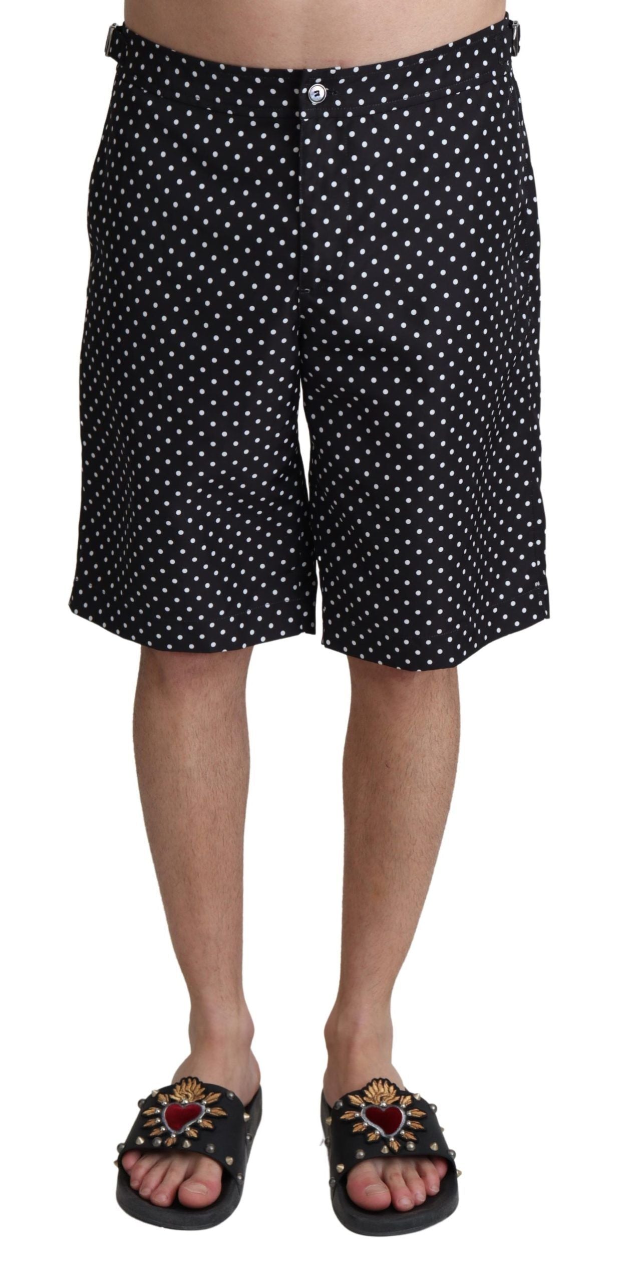 Dolce & Gabbana Polka Dot Elegance Swim Trunks Men's Boxer