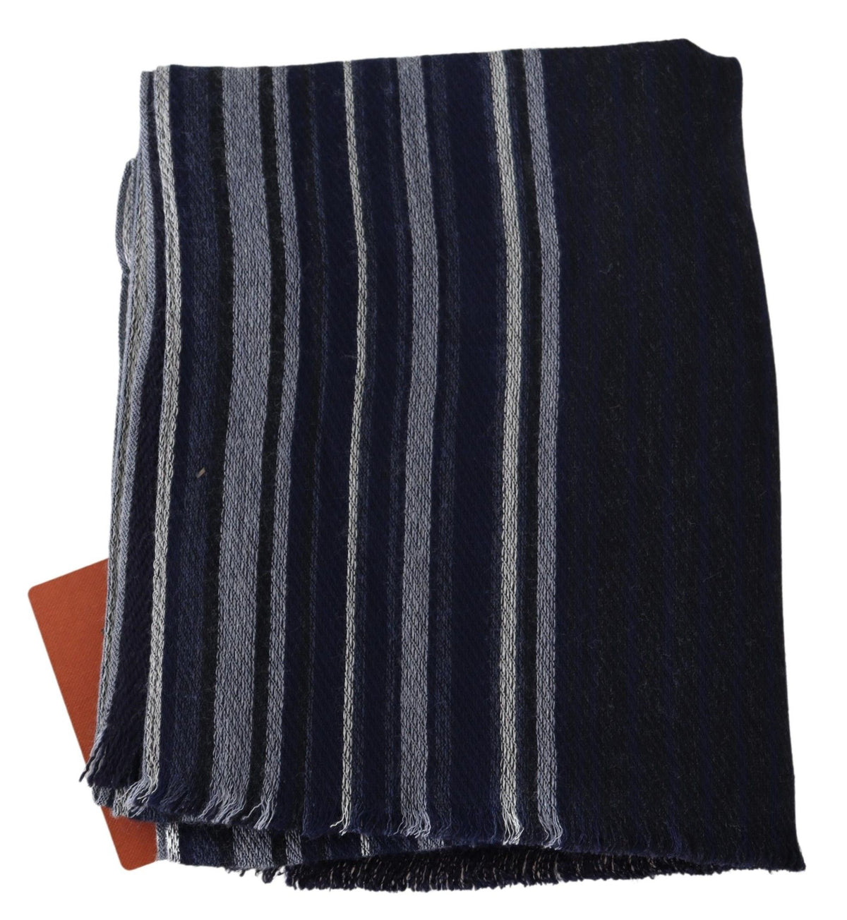 Missoni Multicolor Wool Striped Unisex Wrap Fringes Men's Shawl