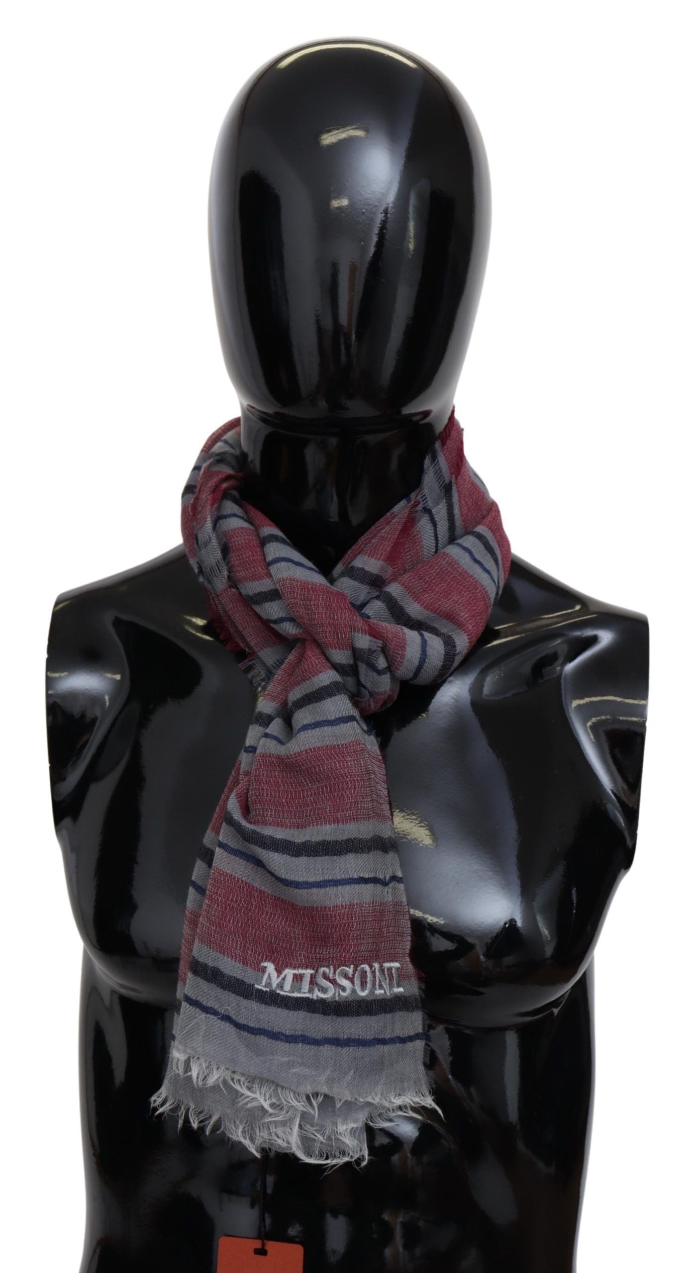 Missoni Elegant Multicolor Striped Wool Men's Scarf