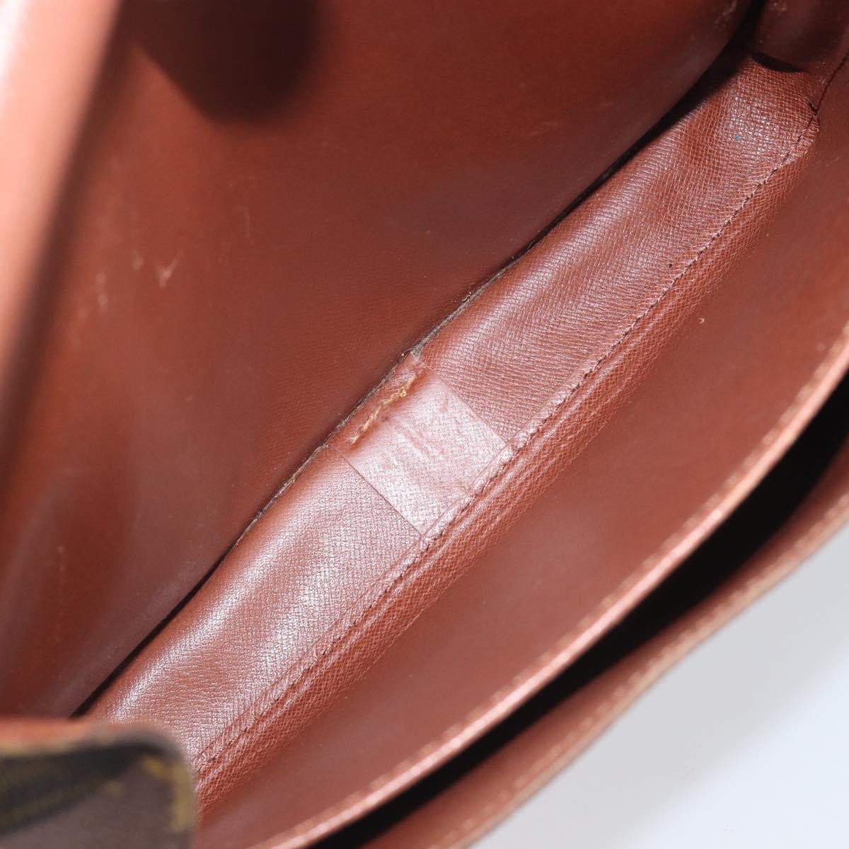 Louis Vuitton Cartouchiere Monogram Canvas Brown Canvas Handbag (Pre-Owned)